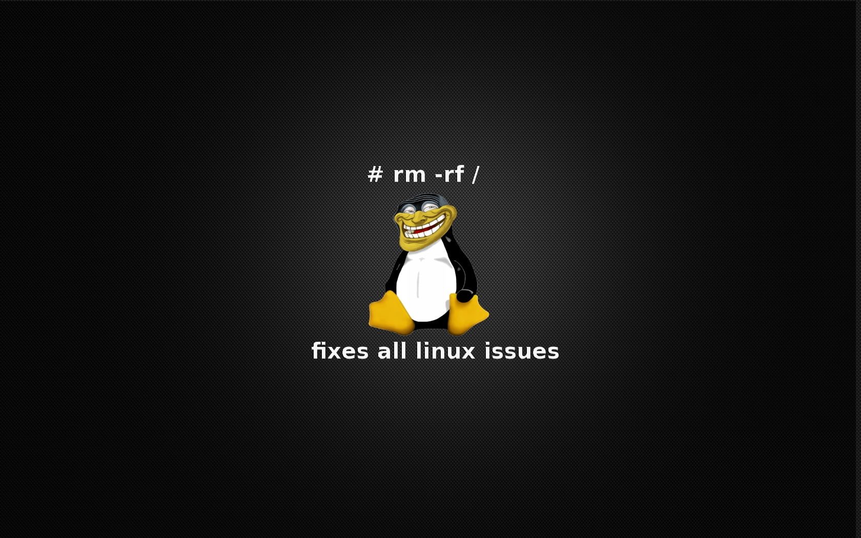 linux tux trolls 1680x1050  Technology Linux HD Art