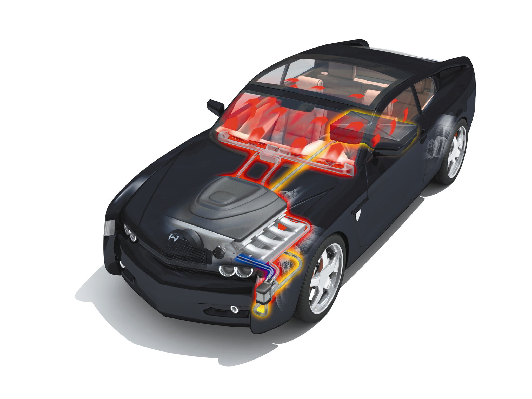 2003, concept, engine, interior, webasto
