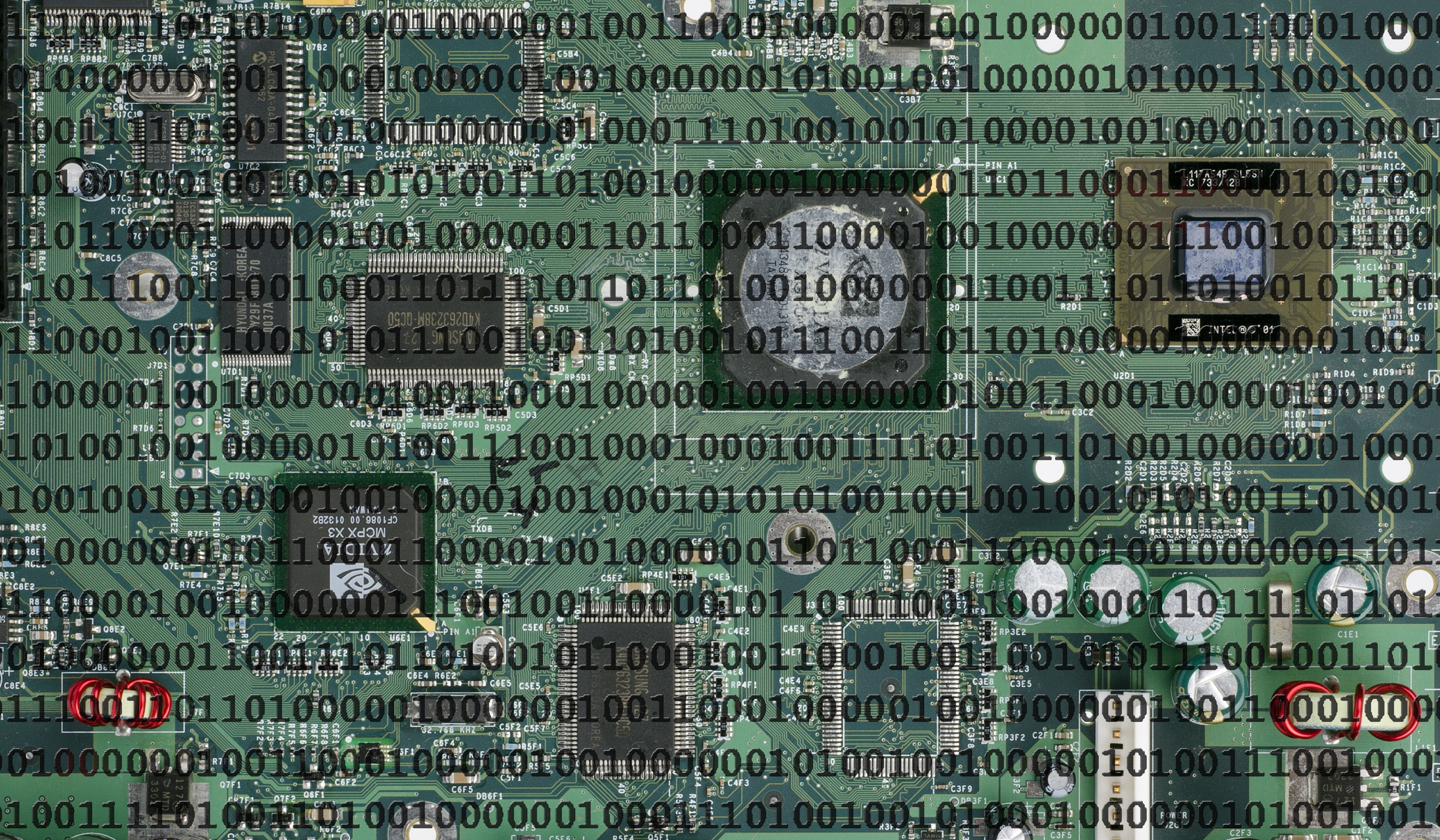binary code, motherboard, microchip, communication, full frame