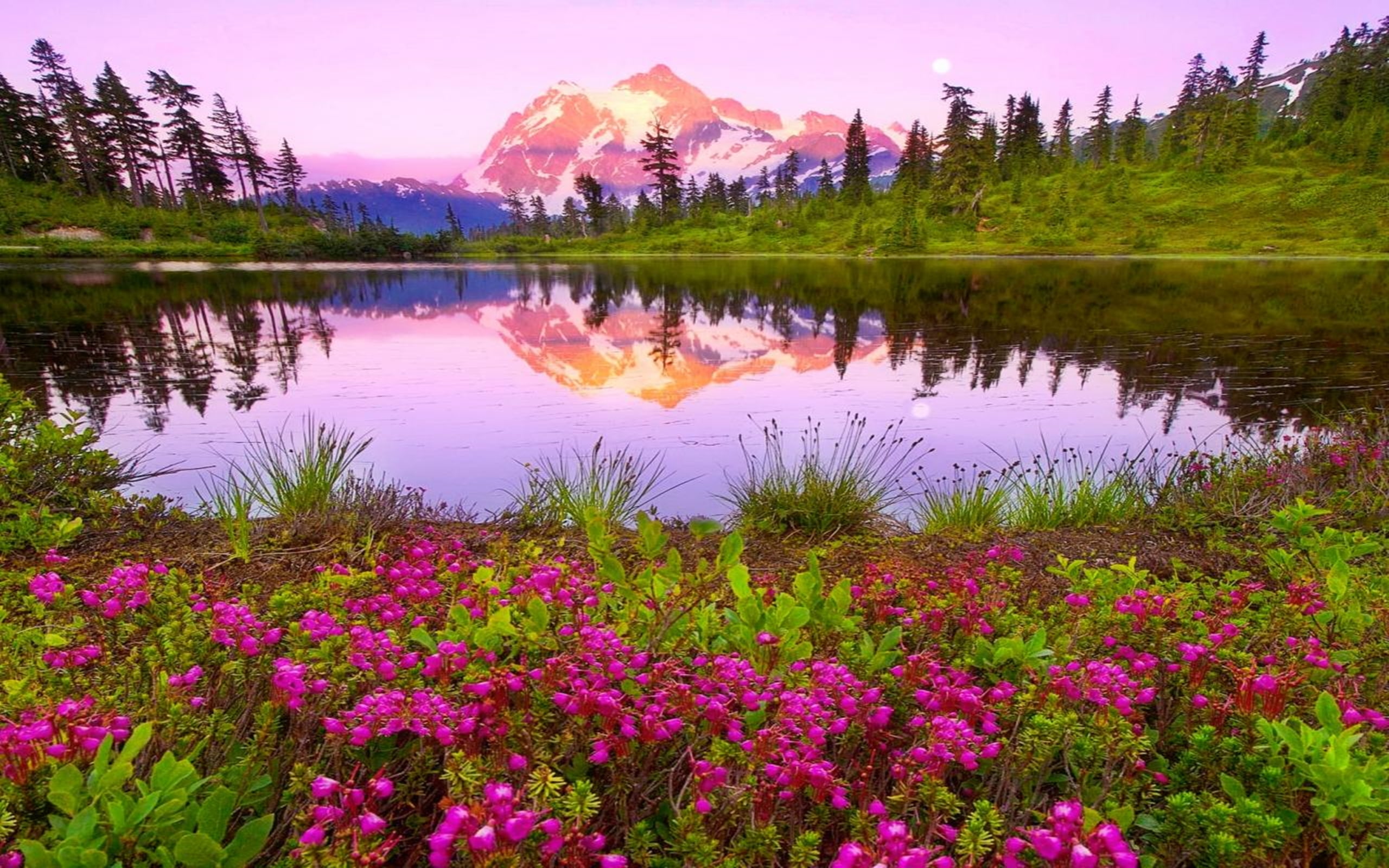 Mountain Paradise Nature Colorful Lake Sky 1280×960 Hd Wallpaper 18493