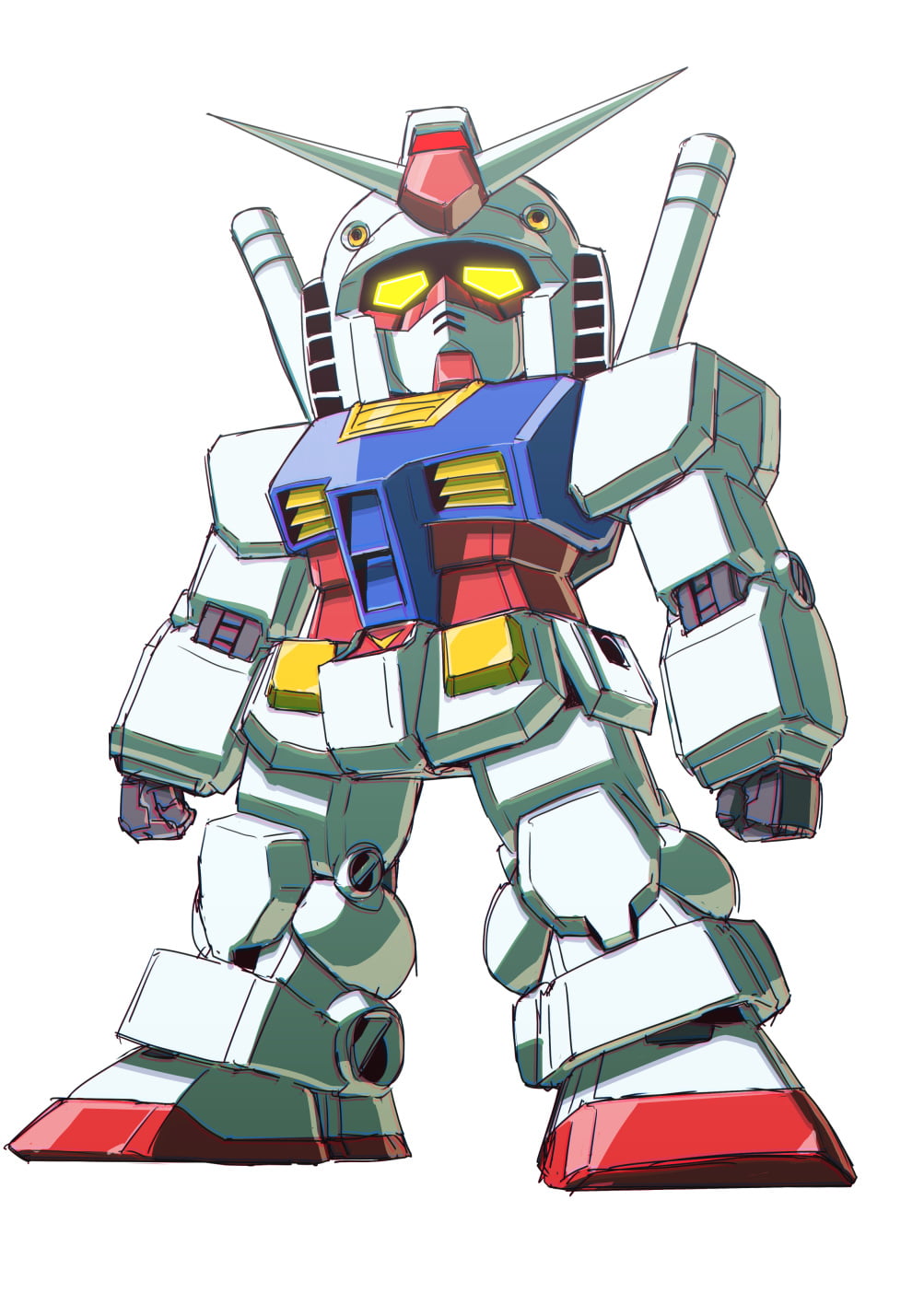 RX-78 Gundam, Mobile Suit Gundam, anime, mechs, Super Robot Taisen