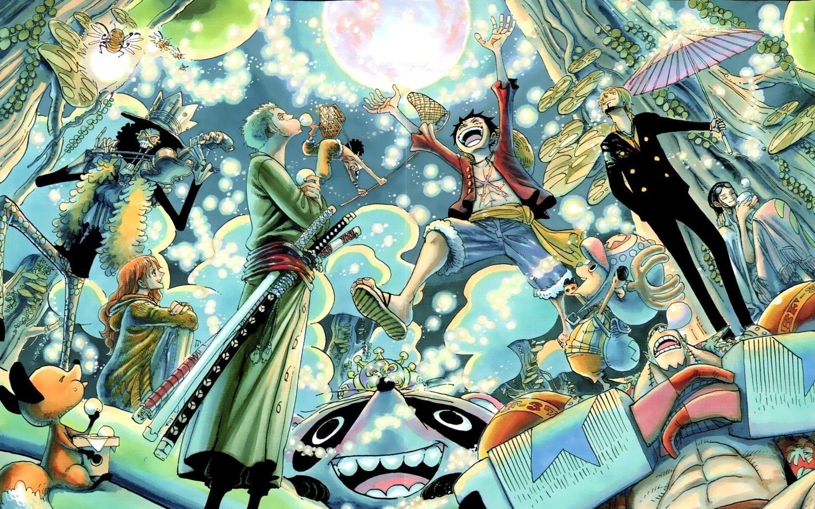 Anime, One Piece, Franky (One Piece), Monkey D. Luffy, Nami (One Piece)