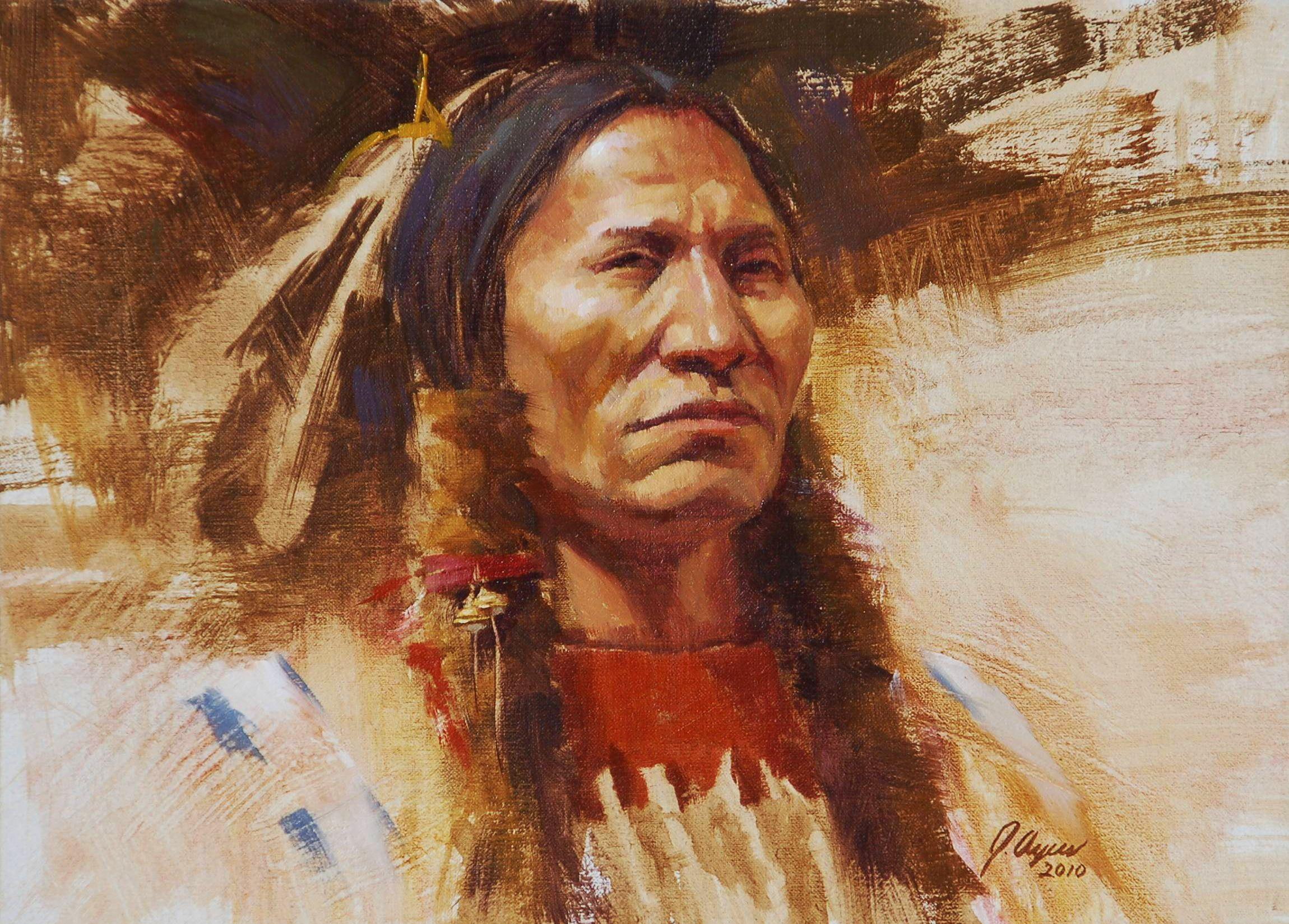 Native American, native american indian male illustration, historic