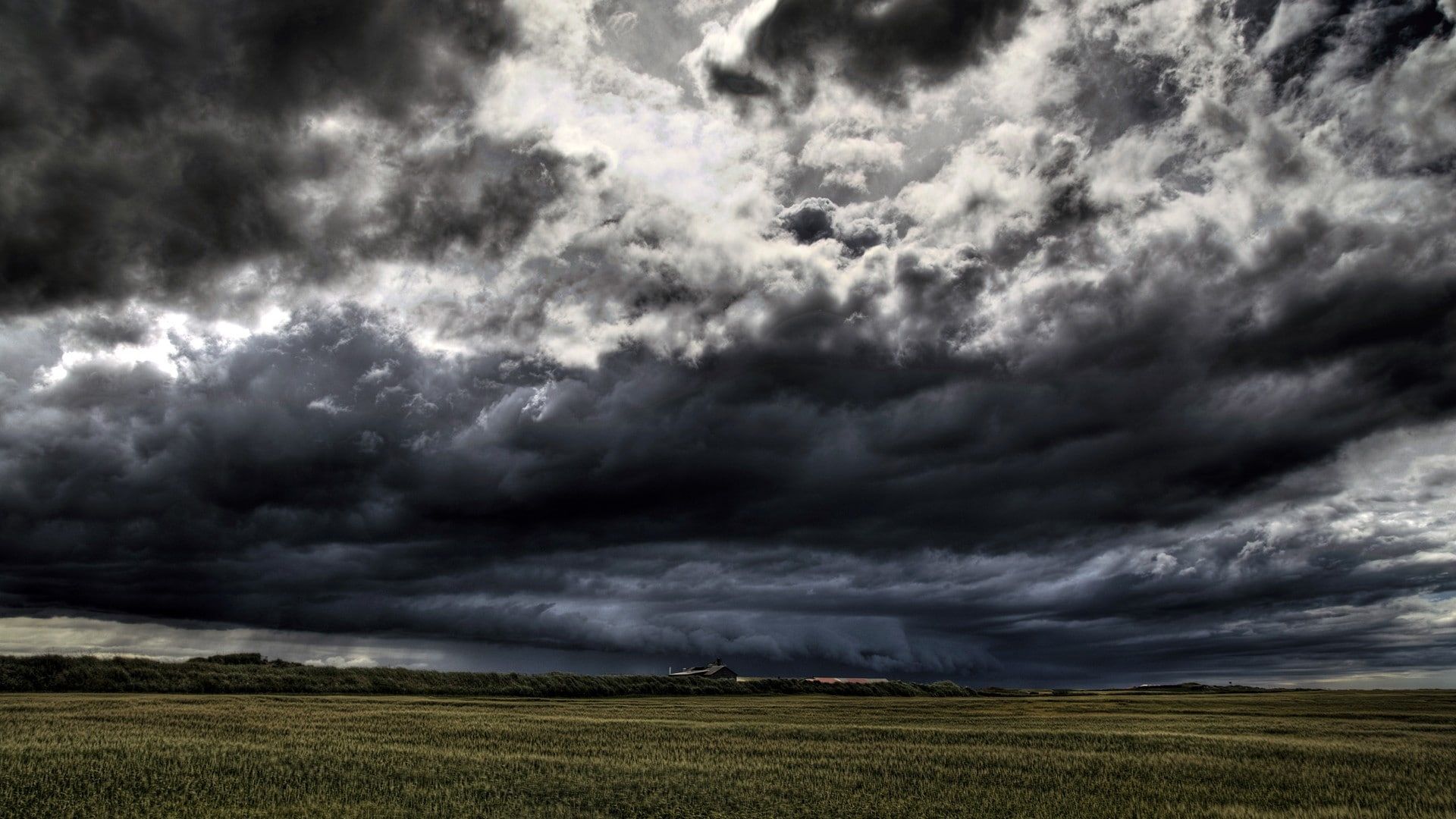 clouds, landscape, sky