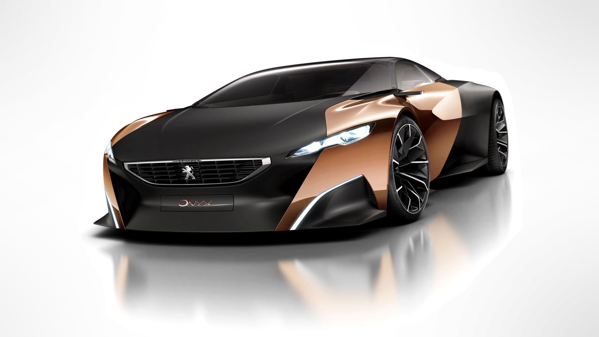 Peugeot Onyx Concept, car, vehicle, concept cars, simple background