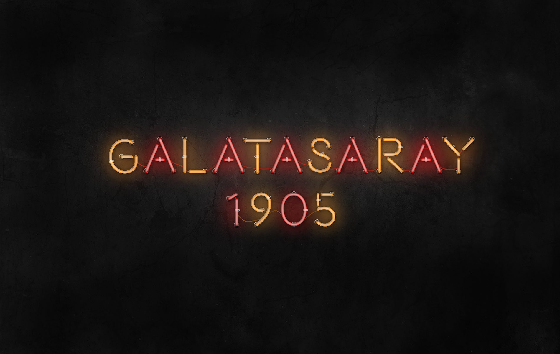 Galatasaray S.K., Turkey, neon, neon text, letter, digital art