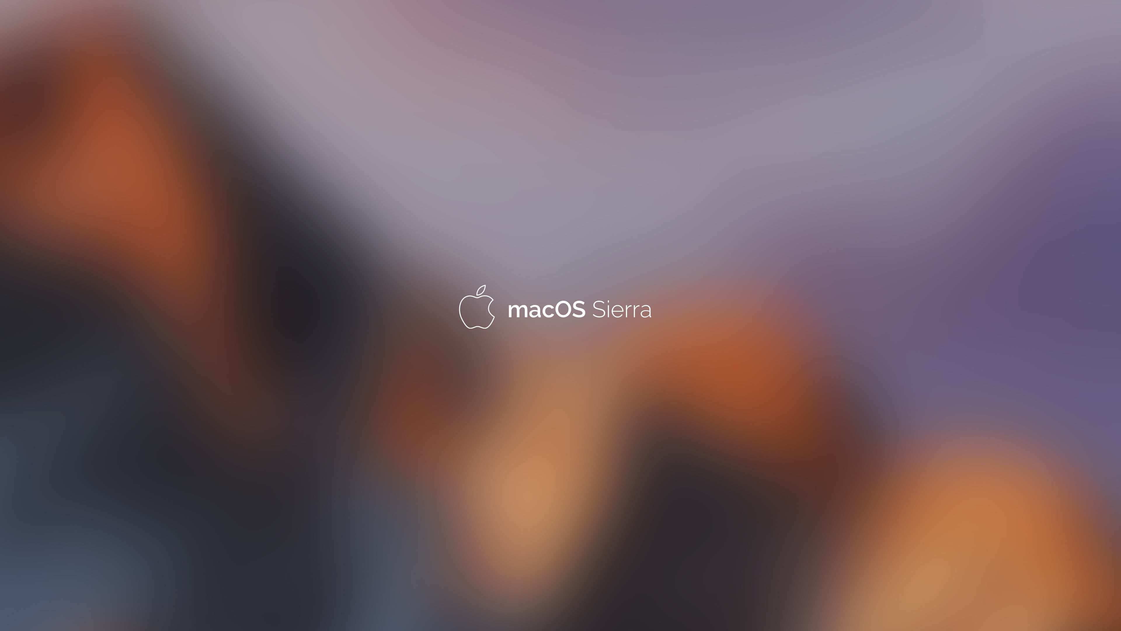 macOS Sierra, mountains, apple, backgrounds, abstract, illustration