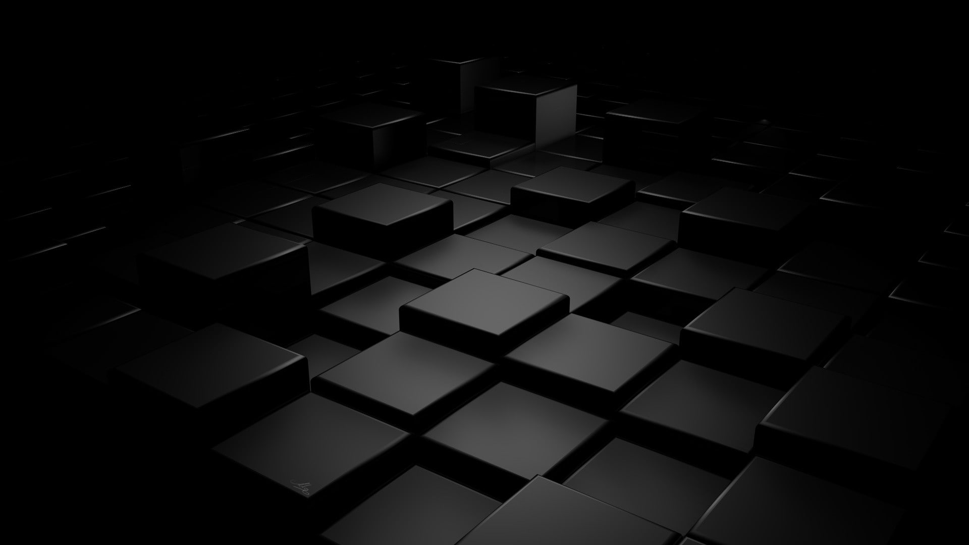 Box Cube Black HD, digital/artwork