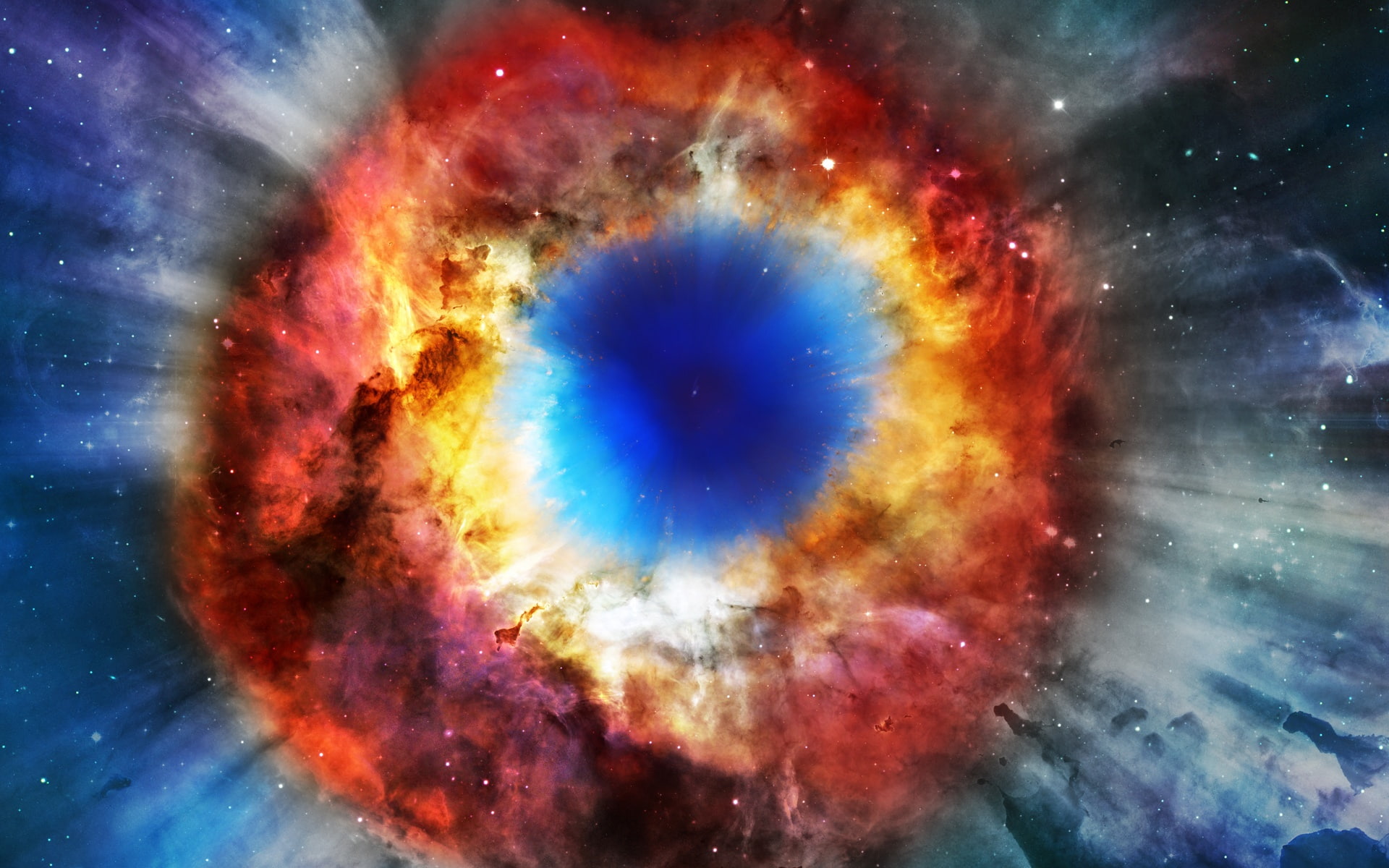 Nebula explosion