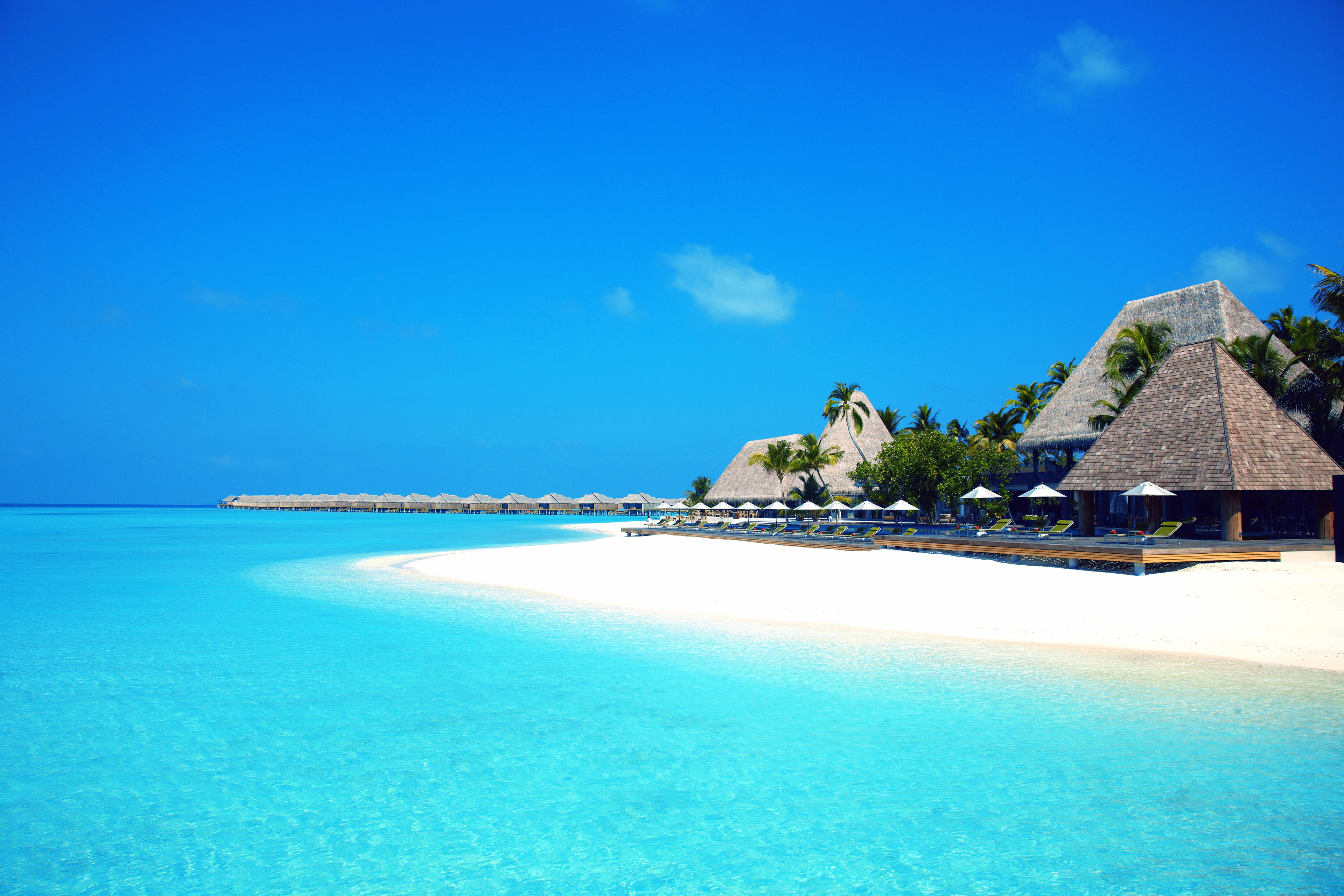 4K, Beach resort, Anantara Kihavah Maldives Villas, Island