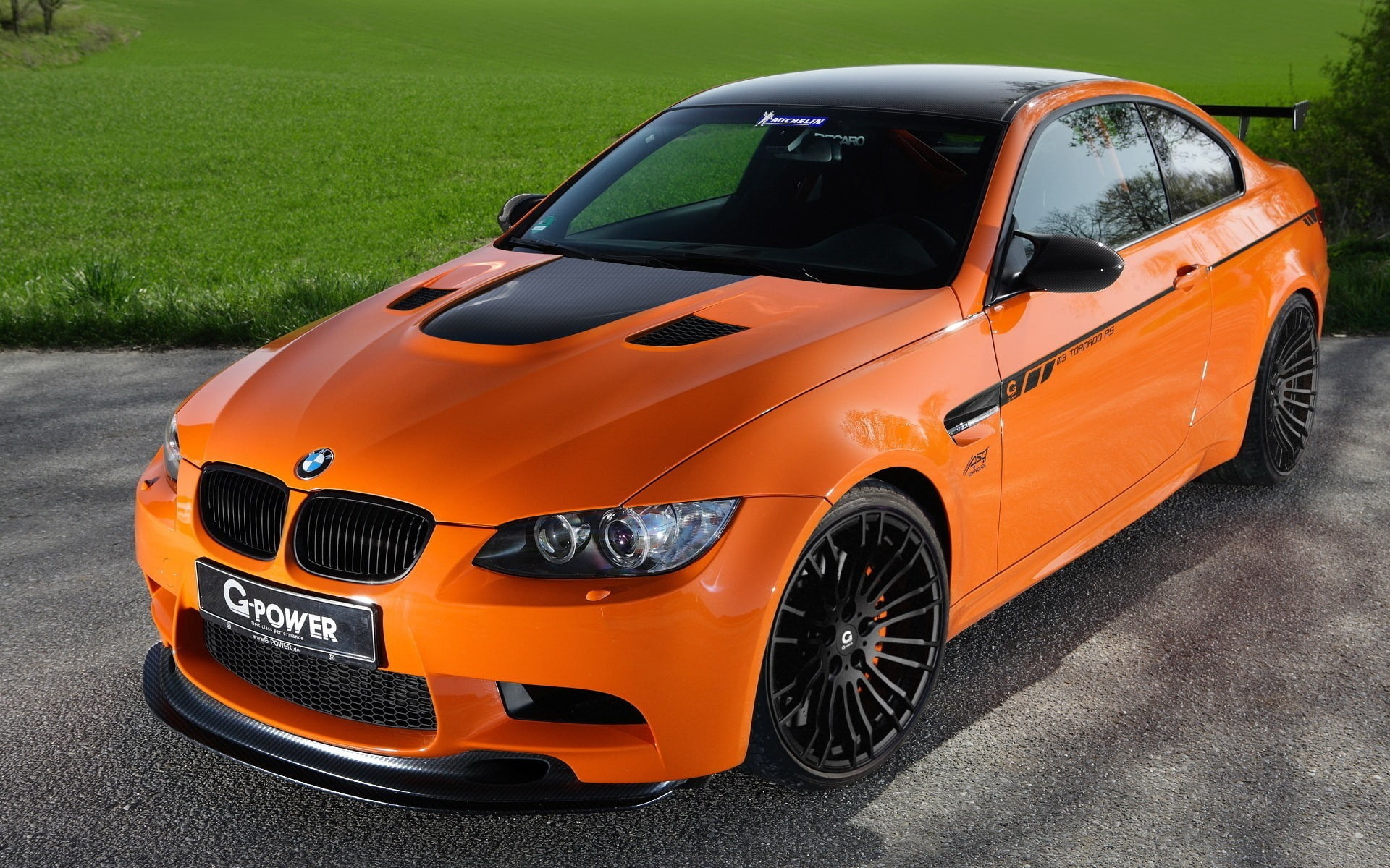 BMW M3, G-Power, orange cars, E92