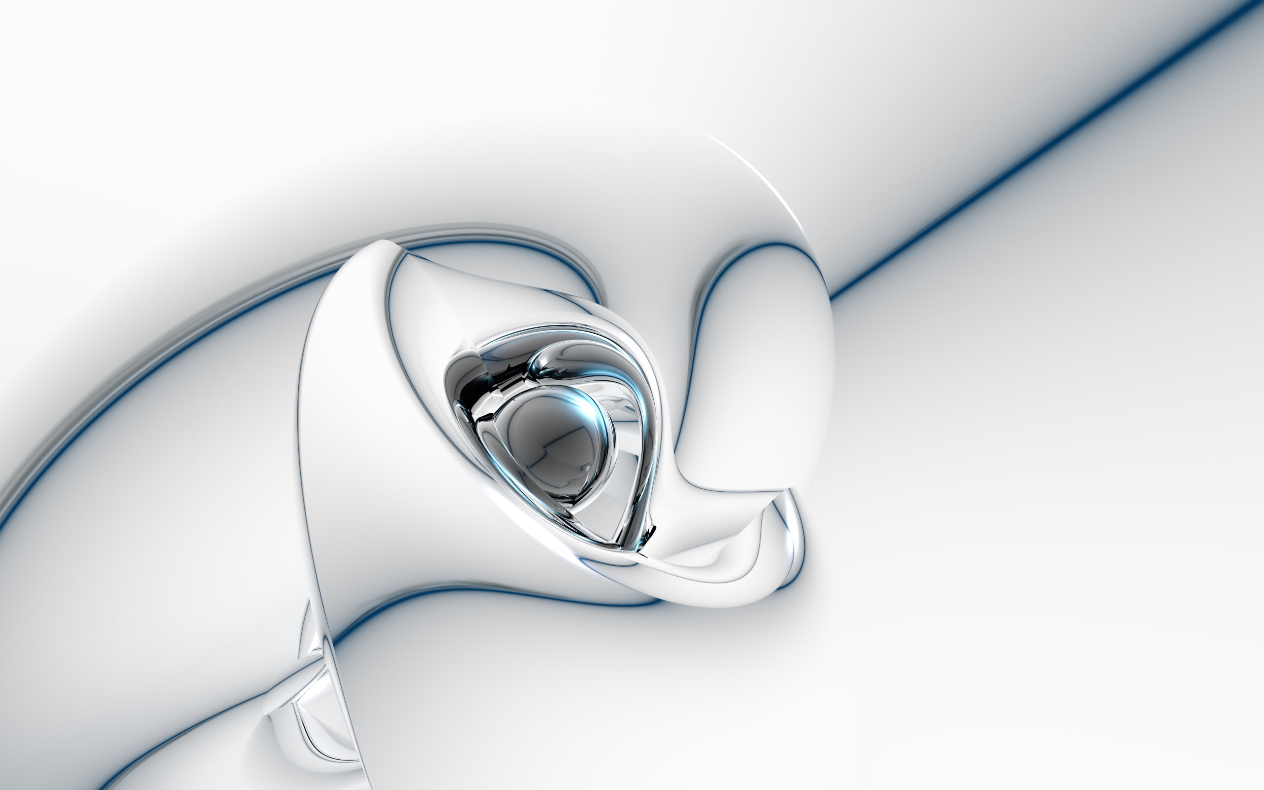 Dolph, abstract, digitalrendering, silver, white