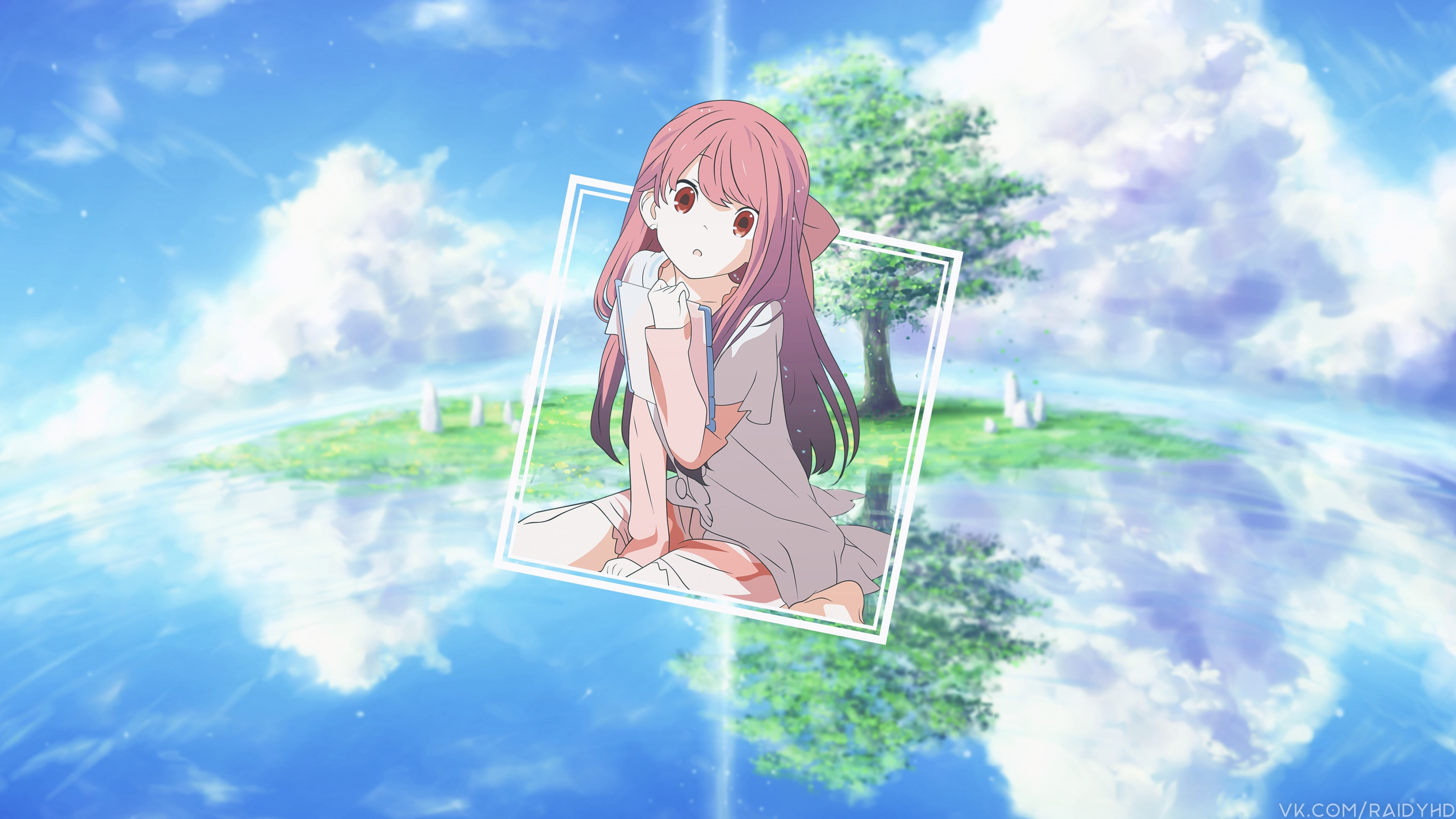 anime, anime girls, picture-in-picture, Porter Robinson & Madeon - Shelter