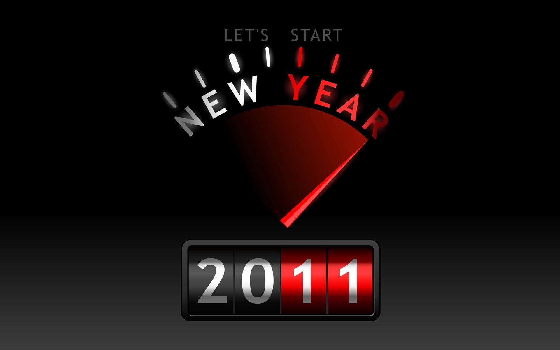 Ready for 2011, counter, year, background
