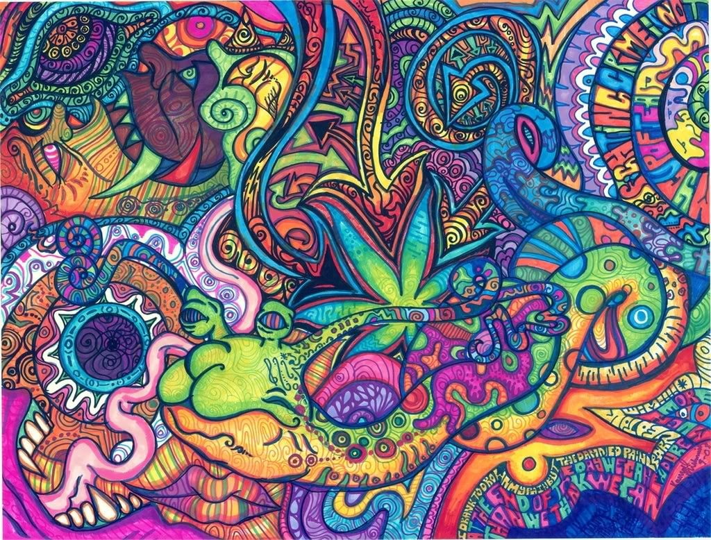 surreal, abstract, drugs, LSD, artwork