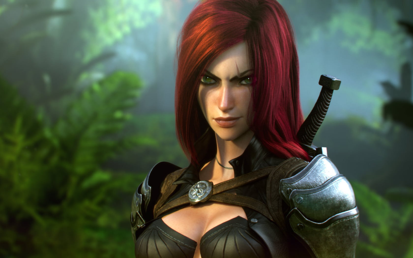 woman with sword wallpaper, League of Legends, video games, fantasy girl