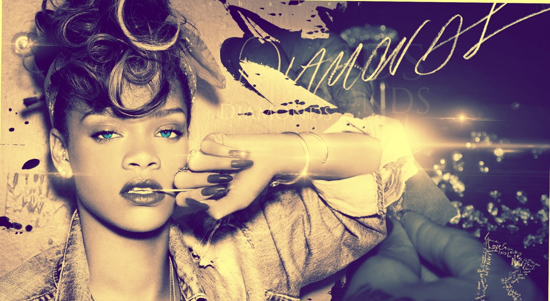 Rihanna-Diamonds, Rihanna, Music, people, real people, representation