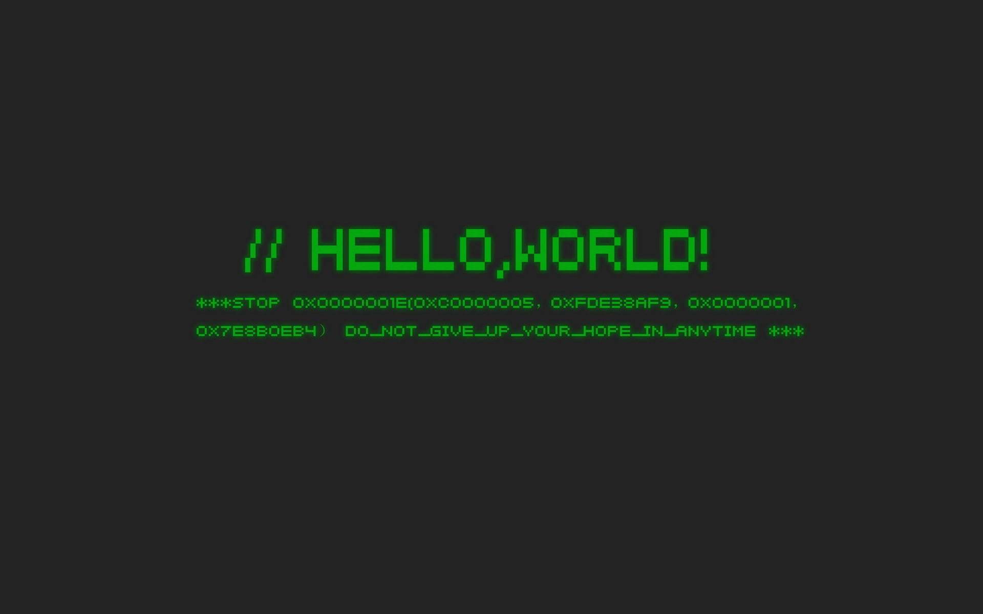 minimalism, code
