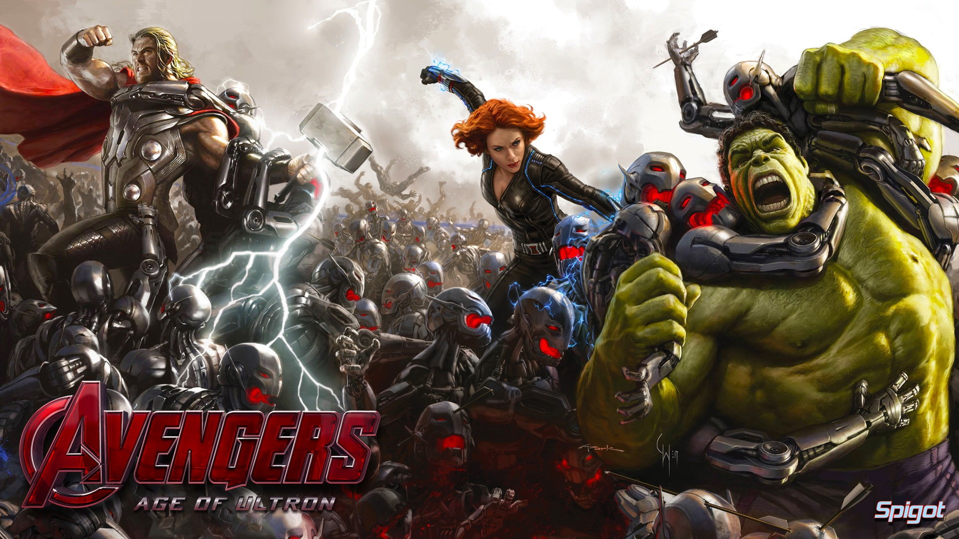 concept art movies avengers age of ultron superhero battle hulk thor black widow lightning the avengers mjolnir artwork