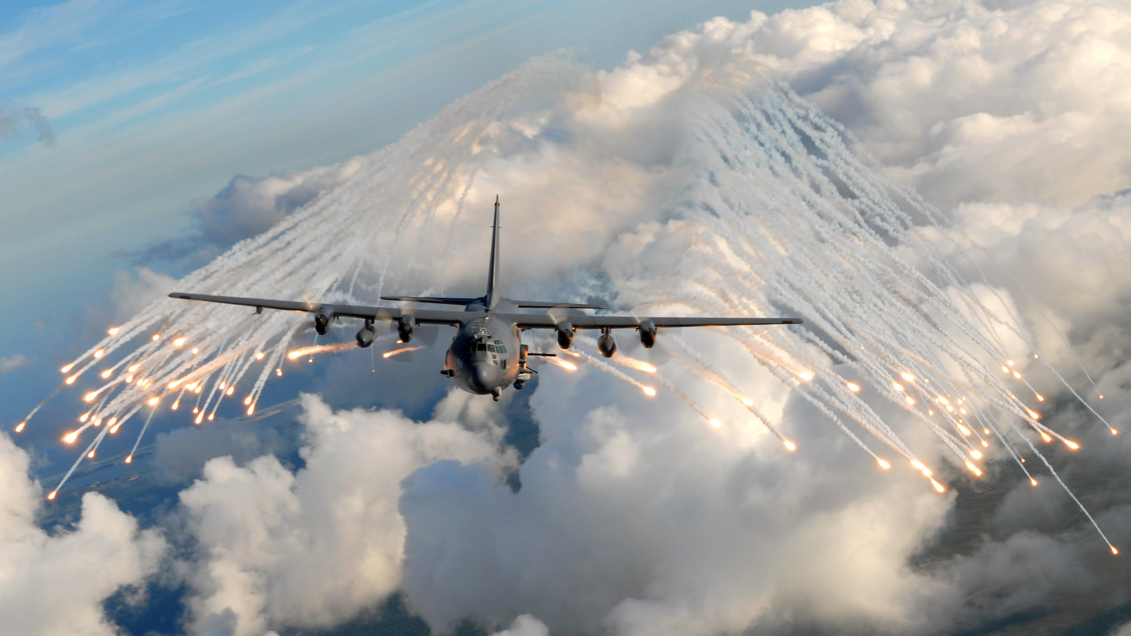 AC-130, air support, gunship, Lockheed, U.S. Air Force, ground-attack