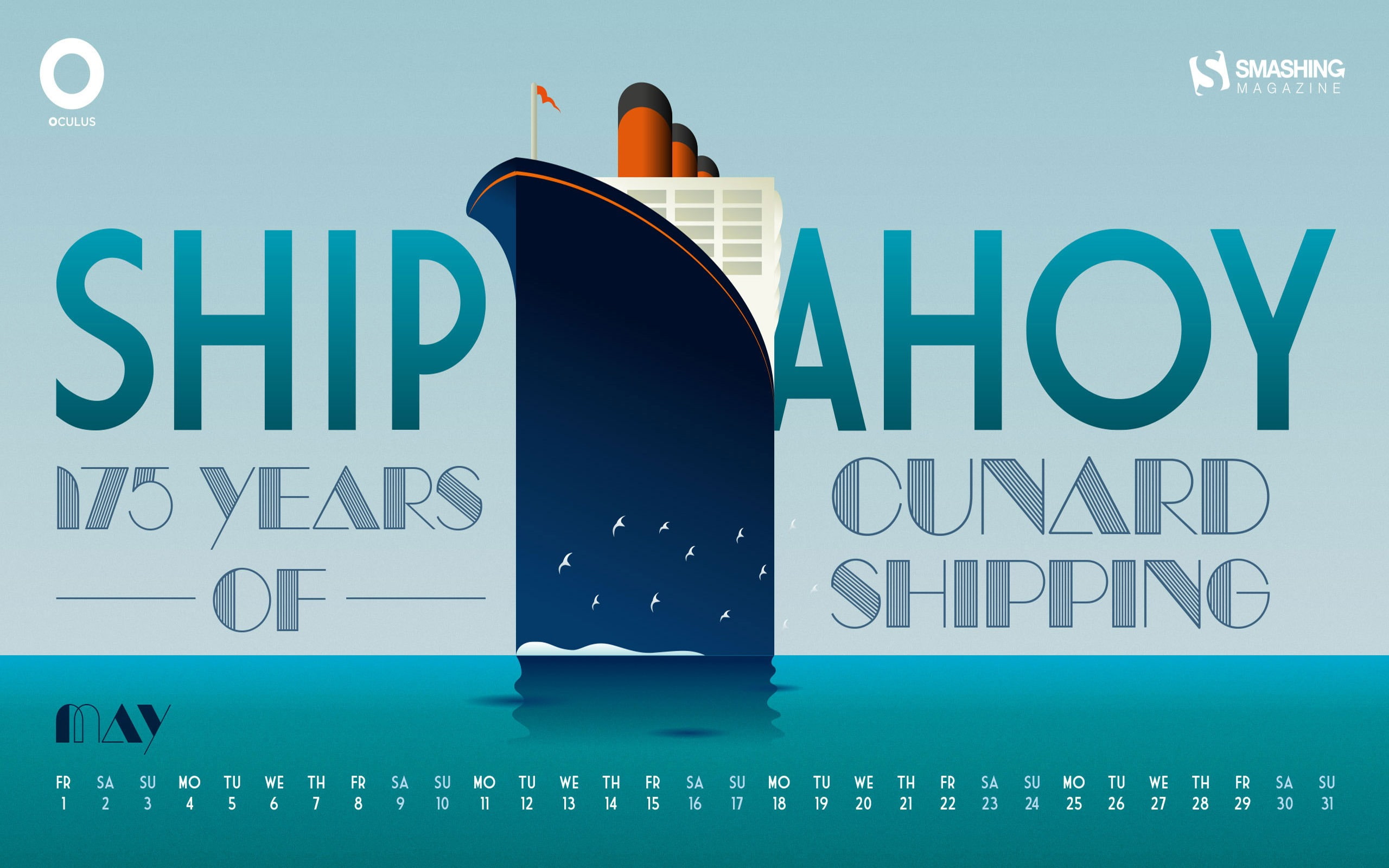 Ship Ahoy-May 2015 Calendar Wallpaper, Ship Ahoy May calendar wallpaper