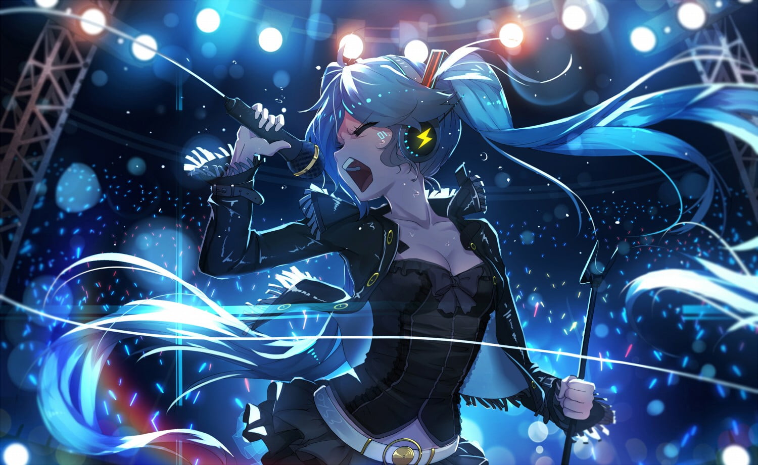 Hatsune Miku digital wallpaper, anime, anime girls, Vocaloid