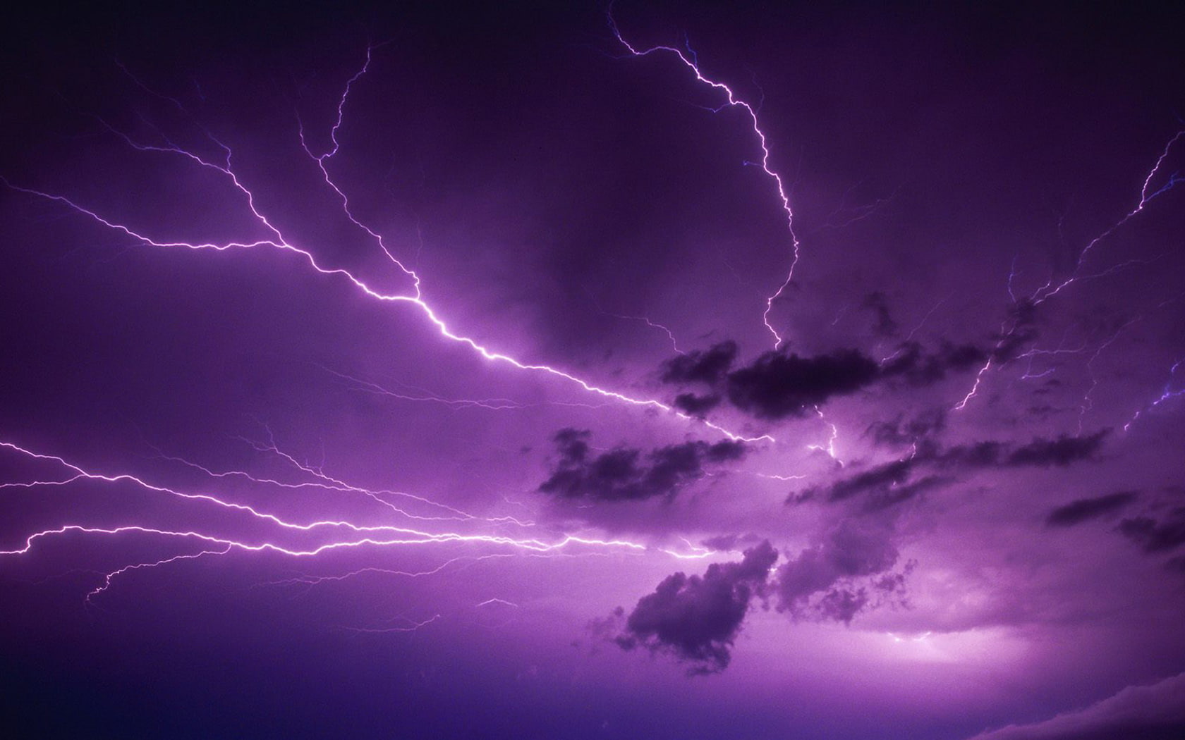 lightning, nature, purple, storm, power in nature, cloud - sky