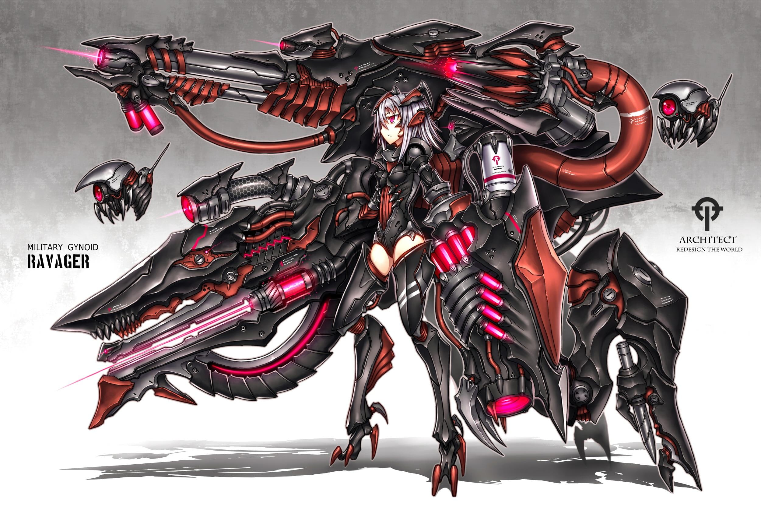 Ravager, weapon, mecha, anime, armor