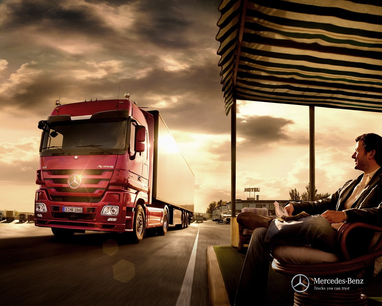 trucks vehicles transportation mercedesbenz mercedes benz actros Cars Mercedes HD Art