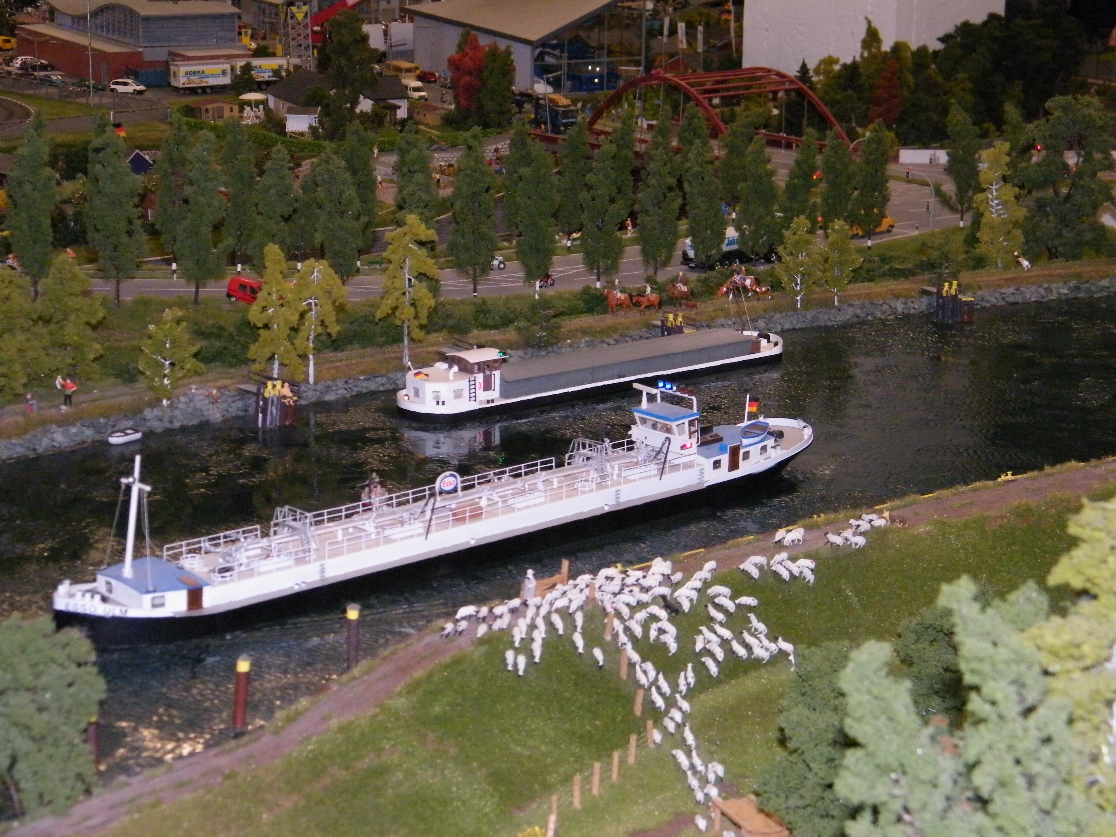 modelmaking, water, river, ship, small