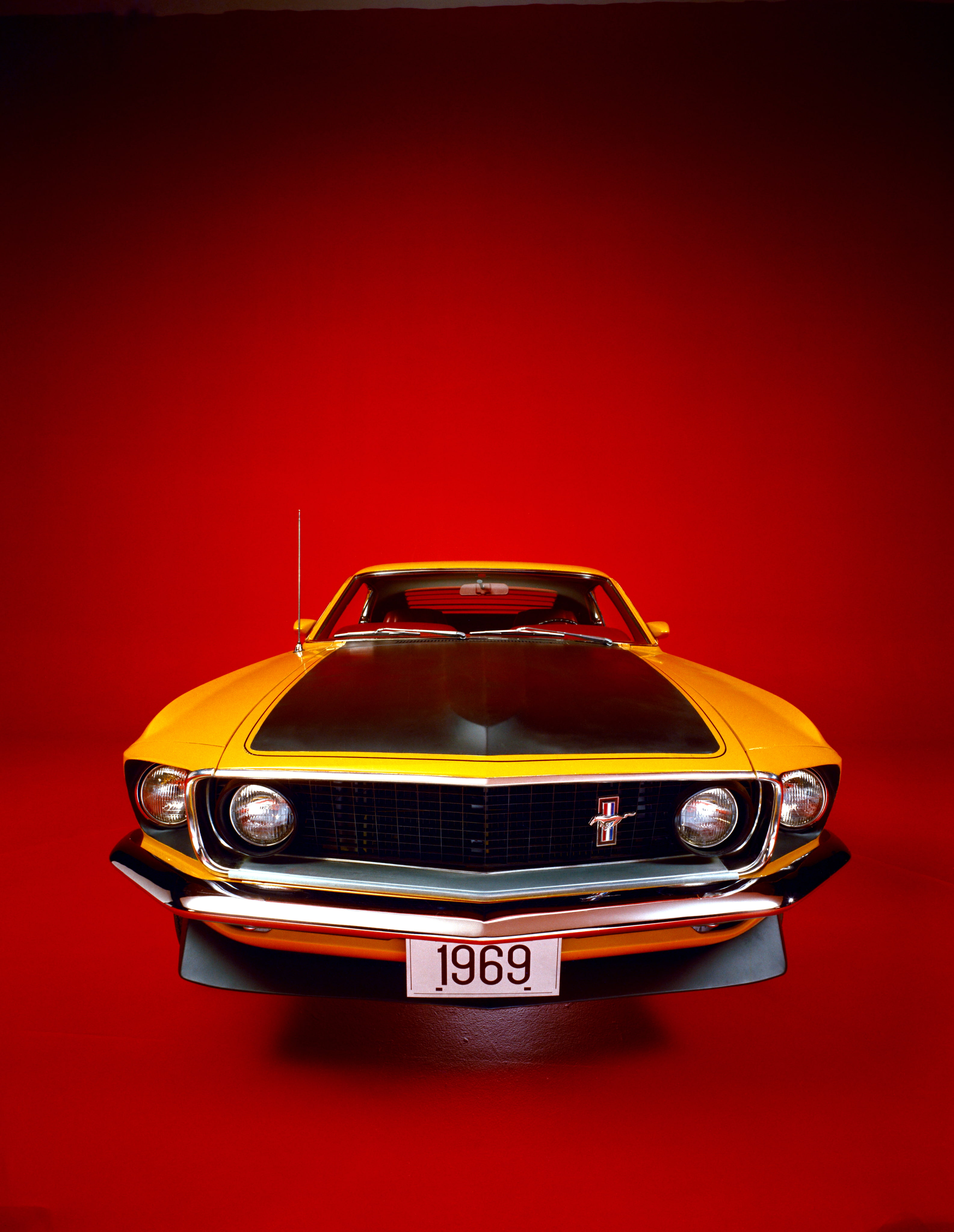 1969, 302, boss, classic, ford, muscle, mustang, red, car, studio shot