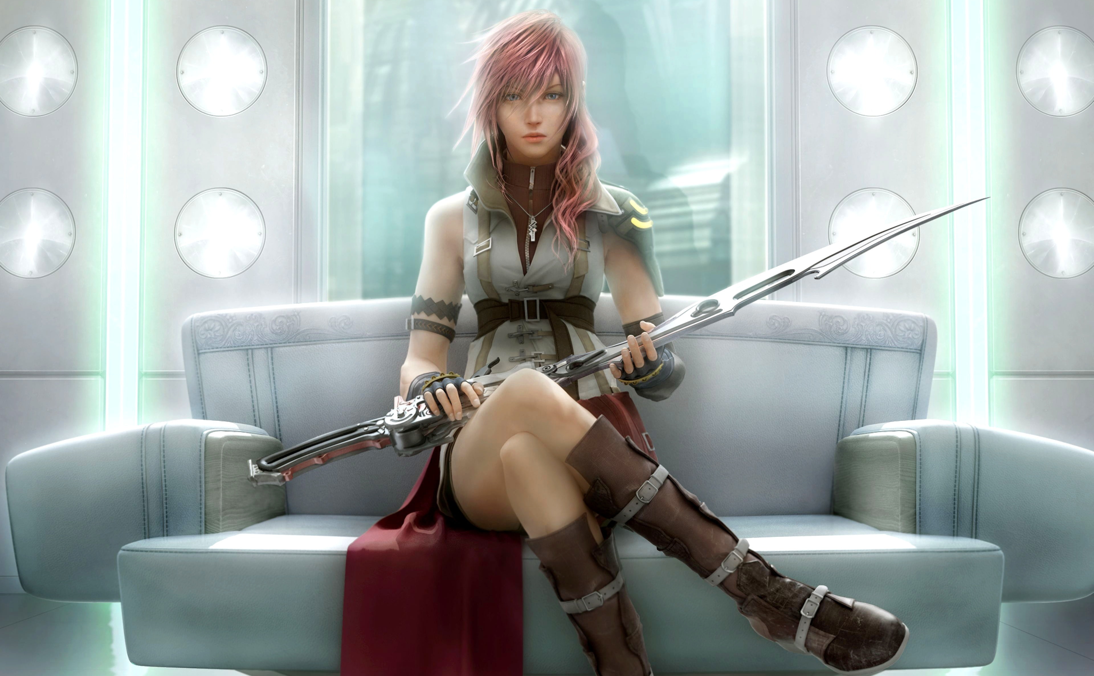 Free Download HD Wallpaper FFXIII Lightning In Orphans Cradle Final Fantasy Lightning