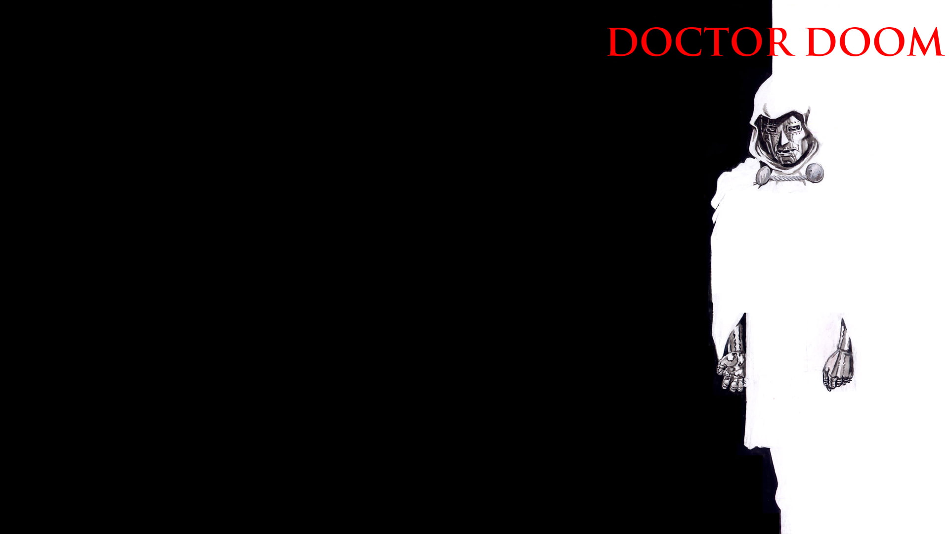 Doctor Doom Scarface Black HD, cartoon/comic