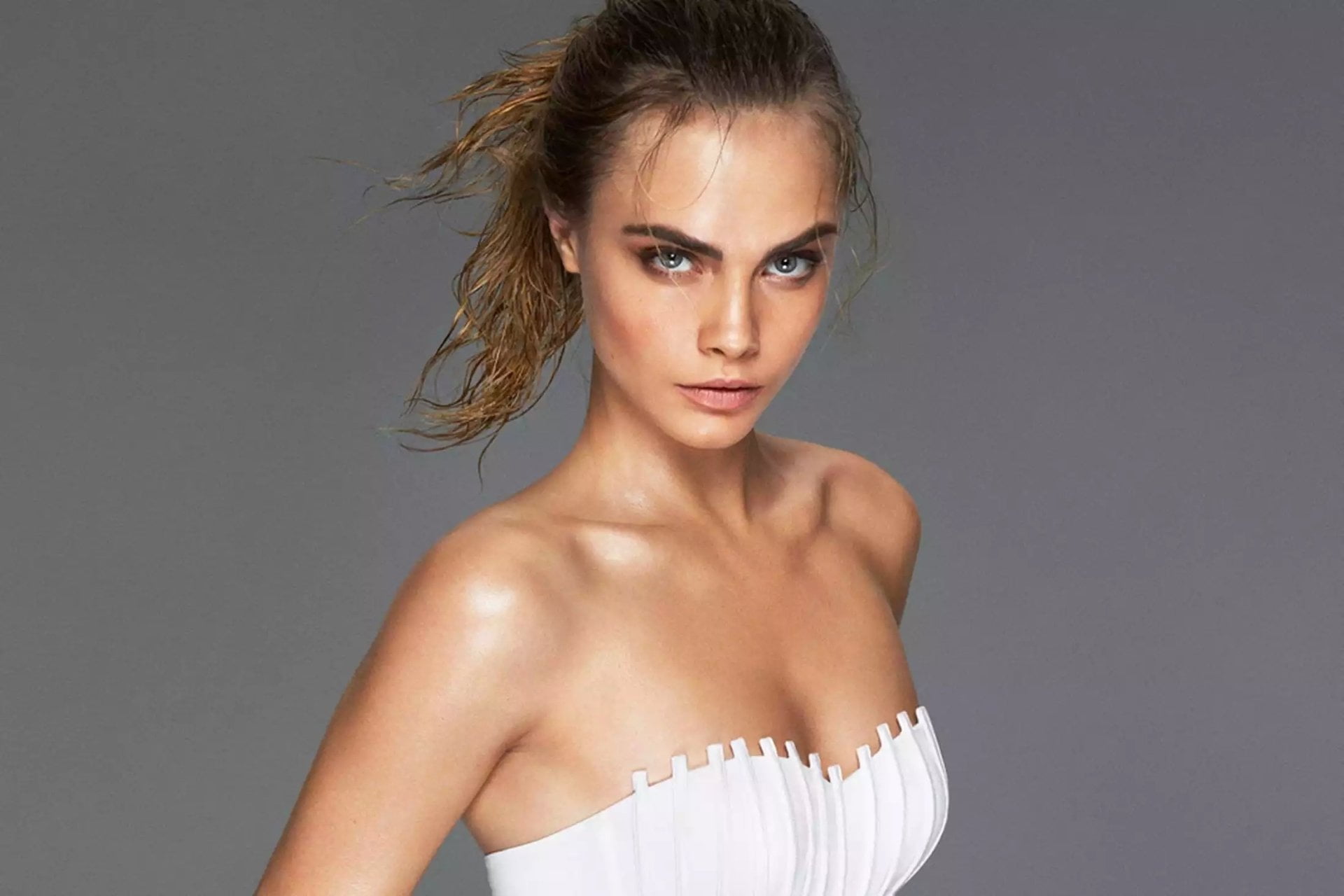 Models, Cara Delevingne, studio shot, one person, beauty, beautiful woman