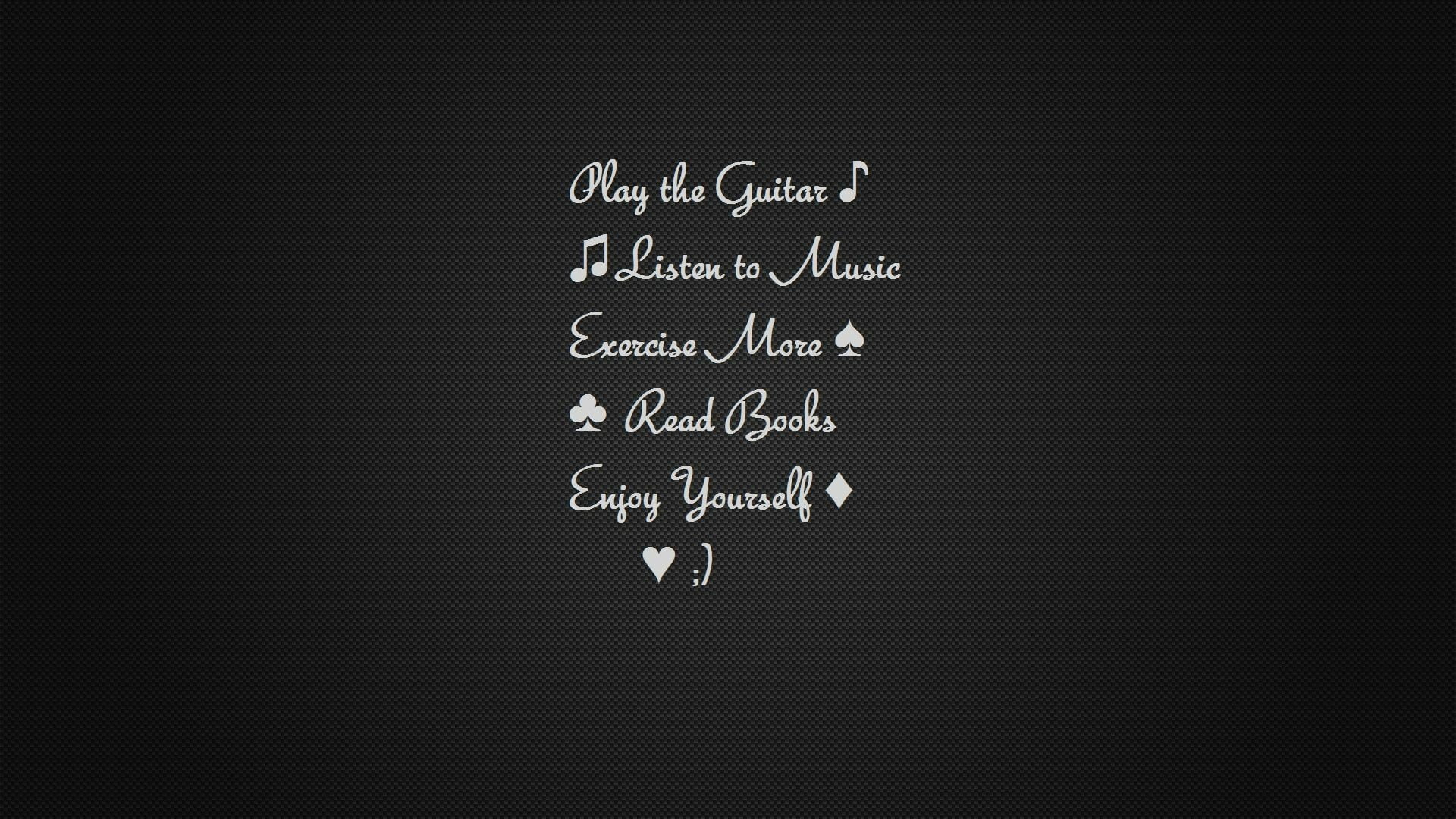 minimalistic, text