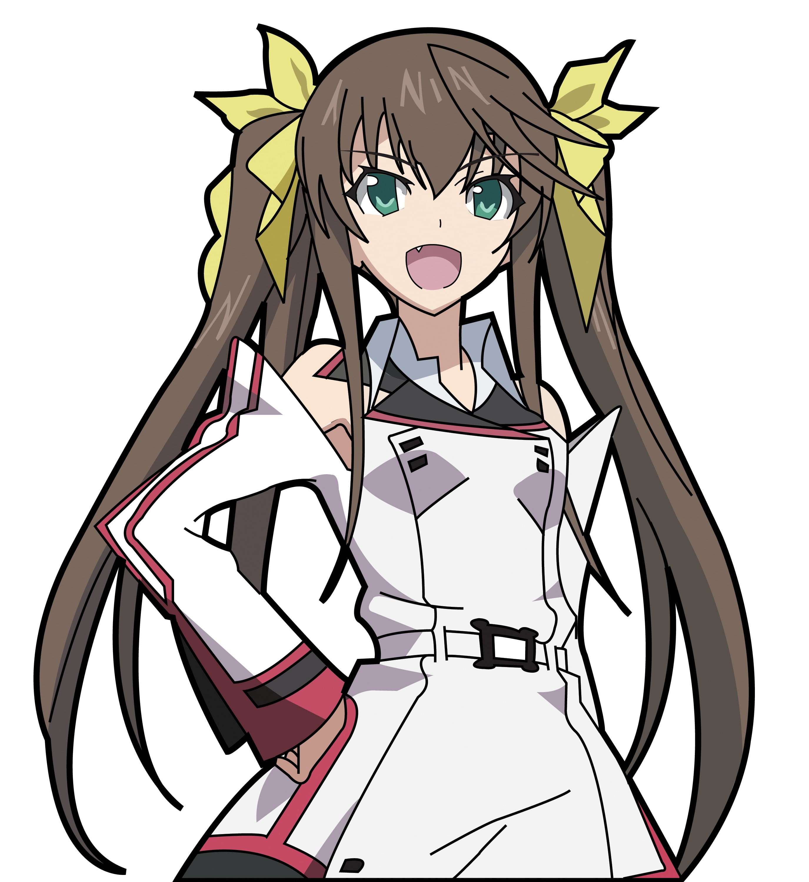 brown haired woman anime character digital wallpaper, Infinite Stratos