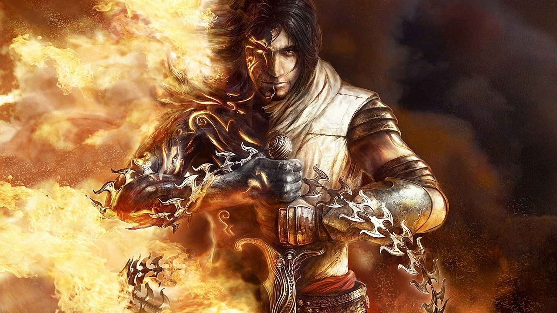 armor, fantasy Art, fire, Heroes, men, prince of persia, Prince Of Persia: The Two Thrones