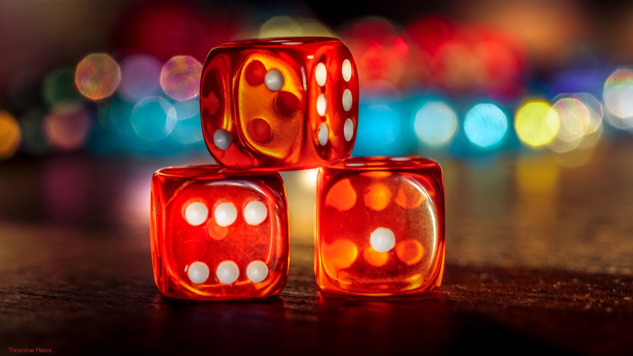 bokeh, depth, dice, field