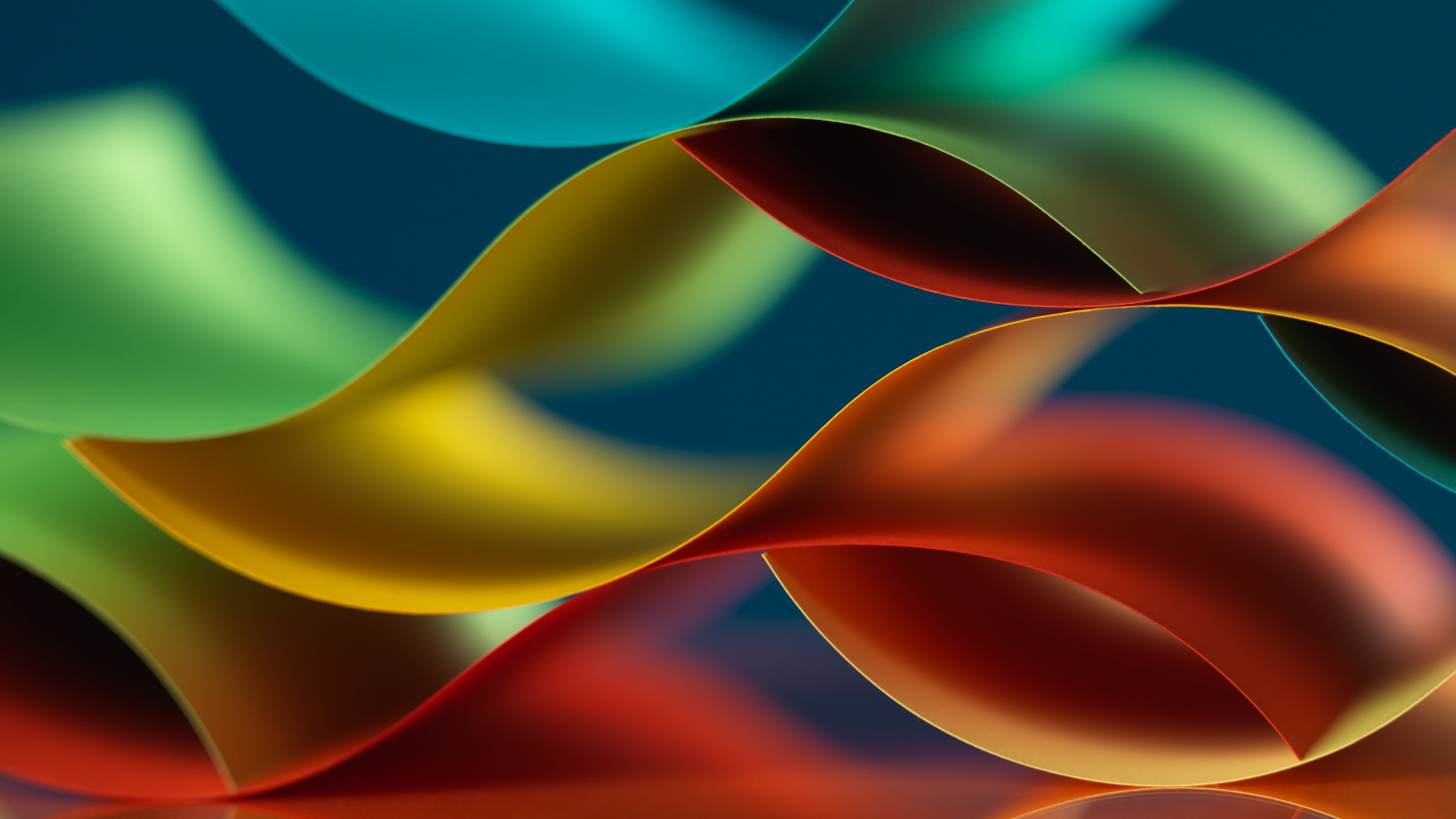 3d, fractal art, close up, wave, waves, sheet, paper, colourful