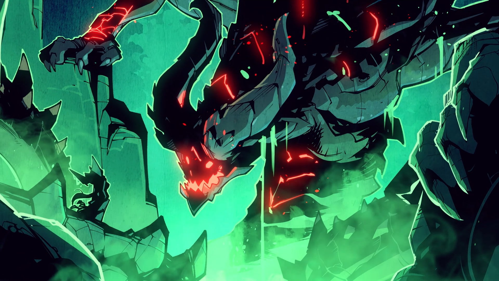 Battle Chasers: Nightwar, gamers, green color, no people, full frame