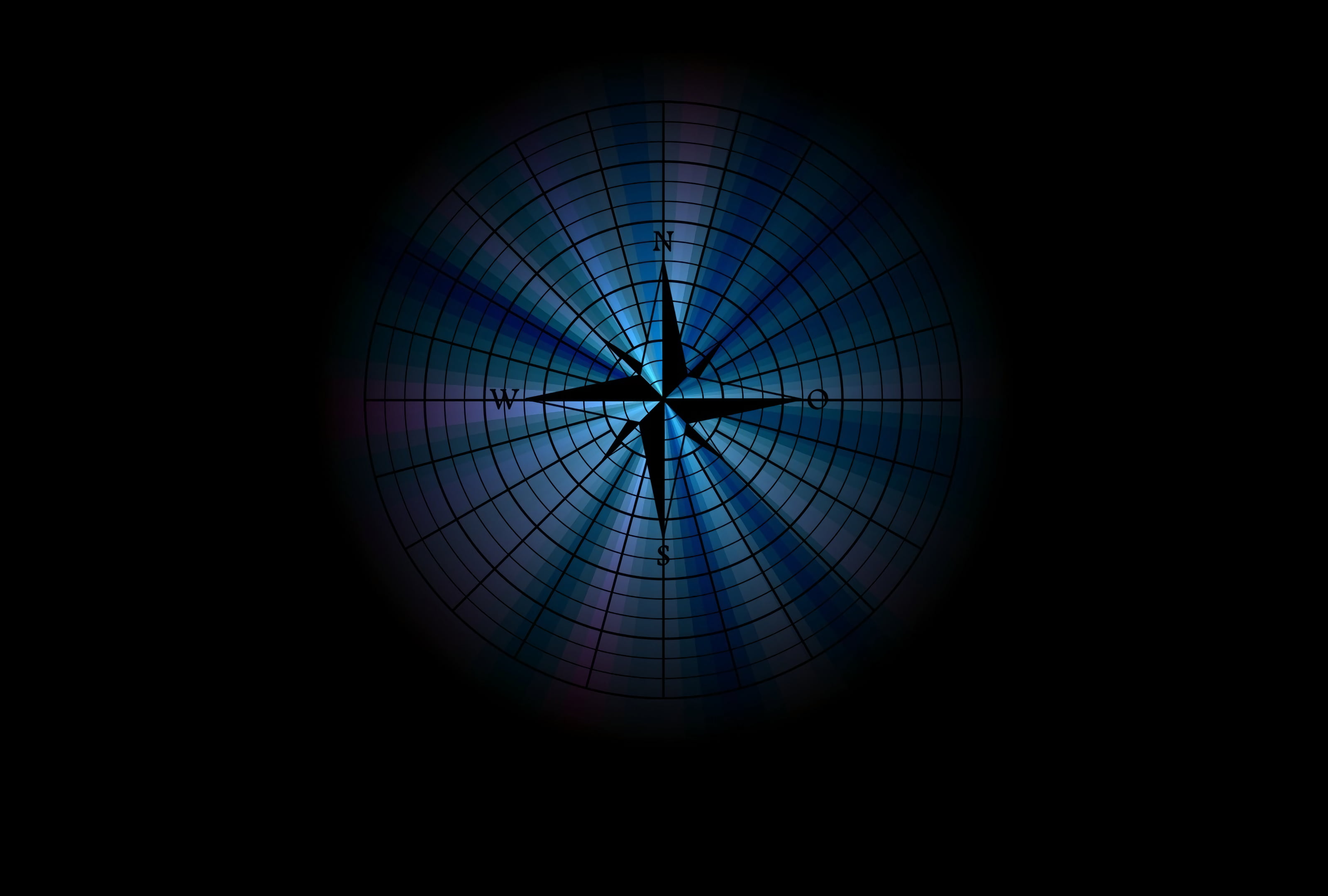 polar coordinate system, compass, art, dark, geometric shape