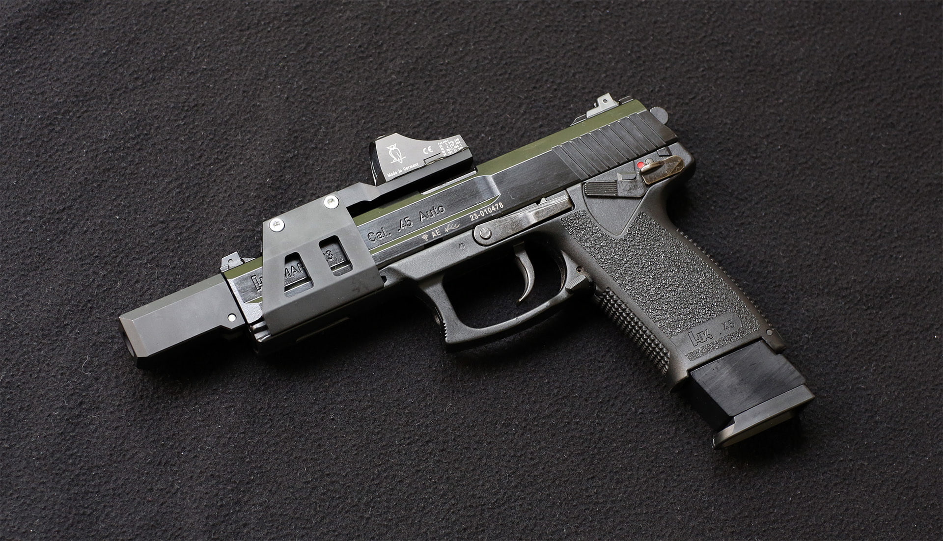 black pistol, gun, weapons, Heckler &amp; Koch, Mark 23