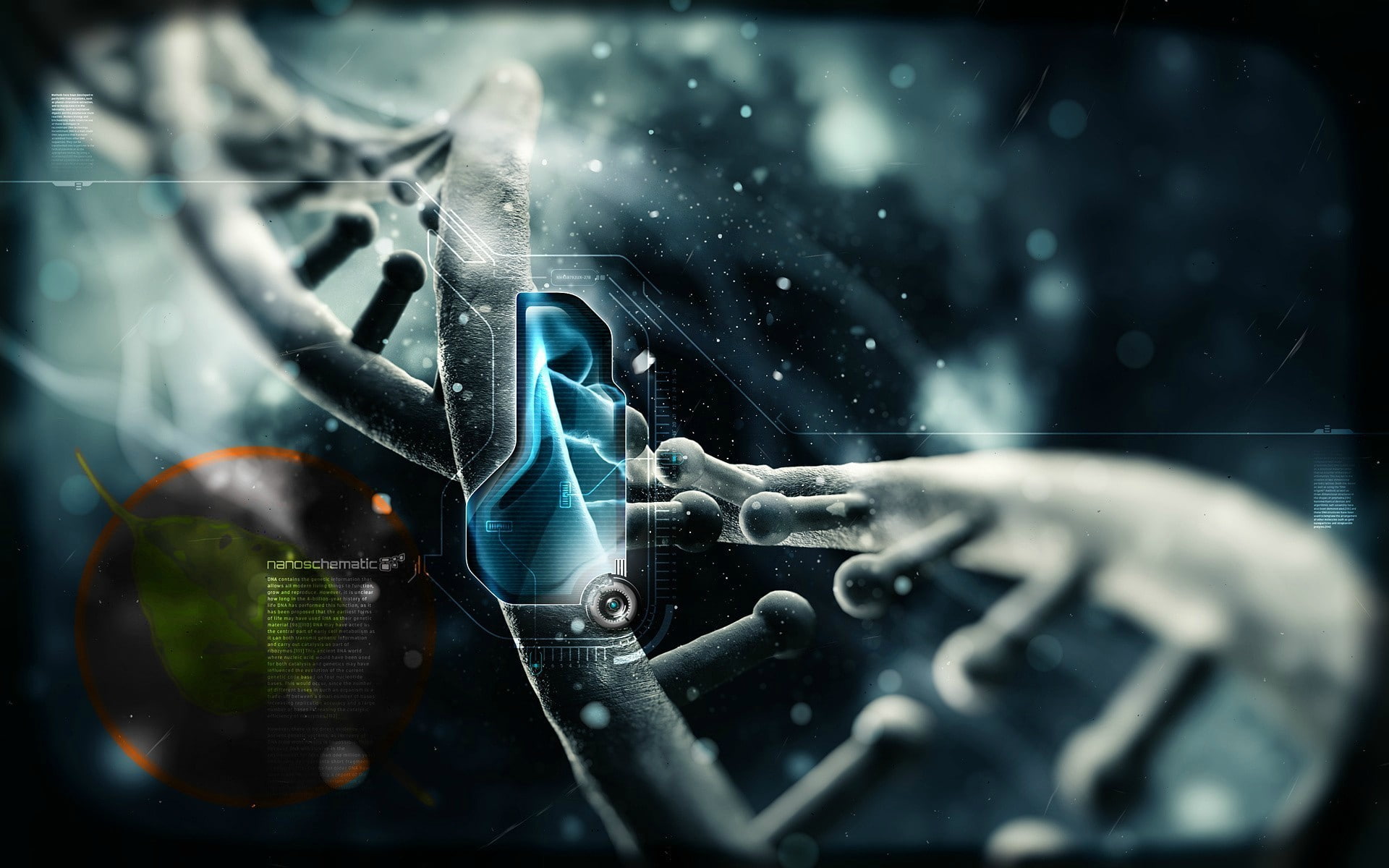 DNA, genetics, render, CGI, digital art