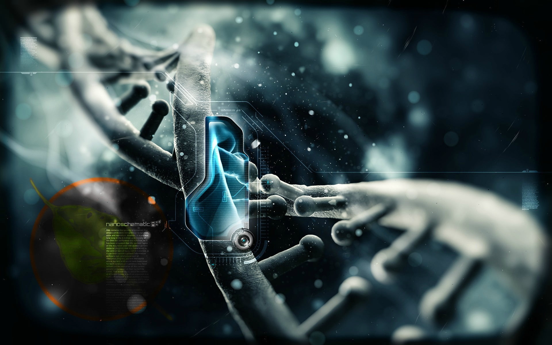 DNA, genetics, render, CGI, digital art