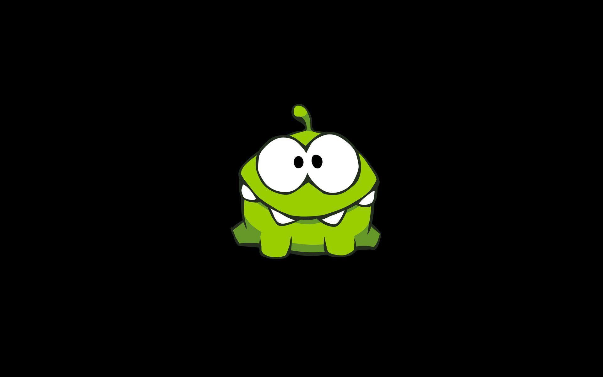 Om Nom - Cut The Rope, green frog illustration, games, 1920x1200