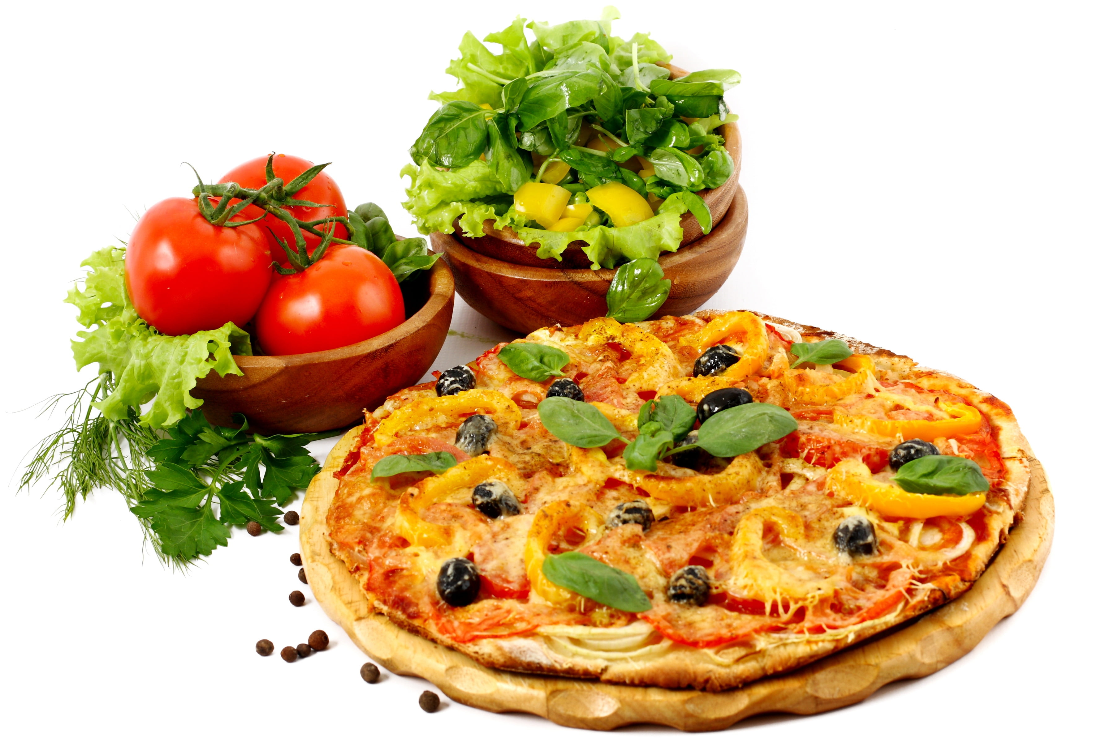 pizza dish, vegetables, cakes, pastries, cheese, tomato, food
