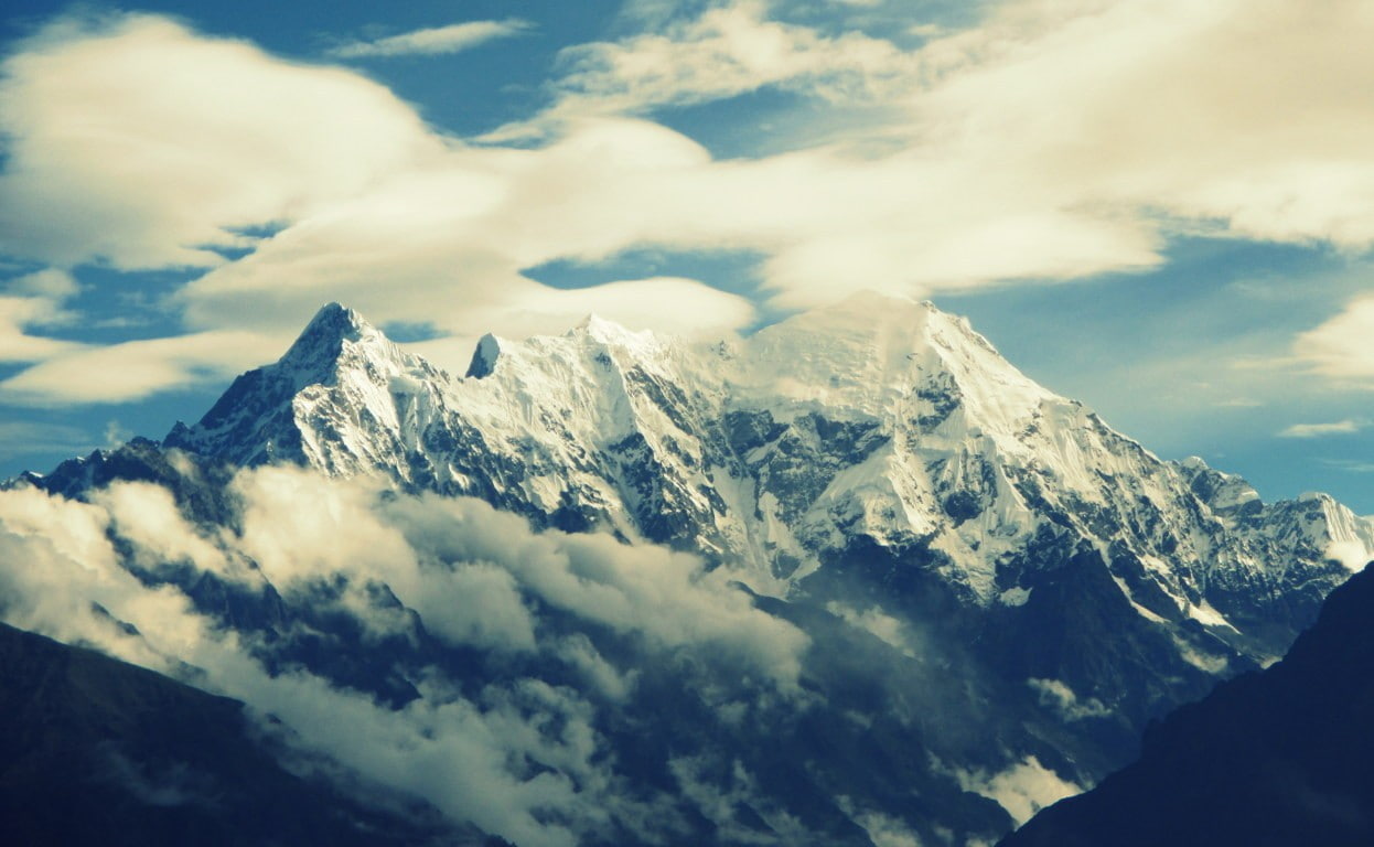 gosaikunda nepal himalayas, cloud - sky, mountain, beauty in nature
