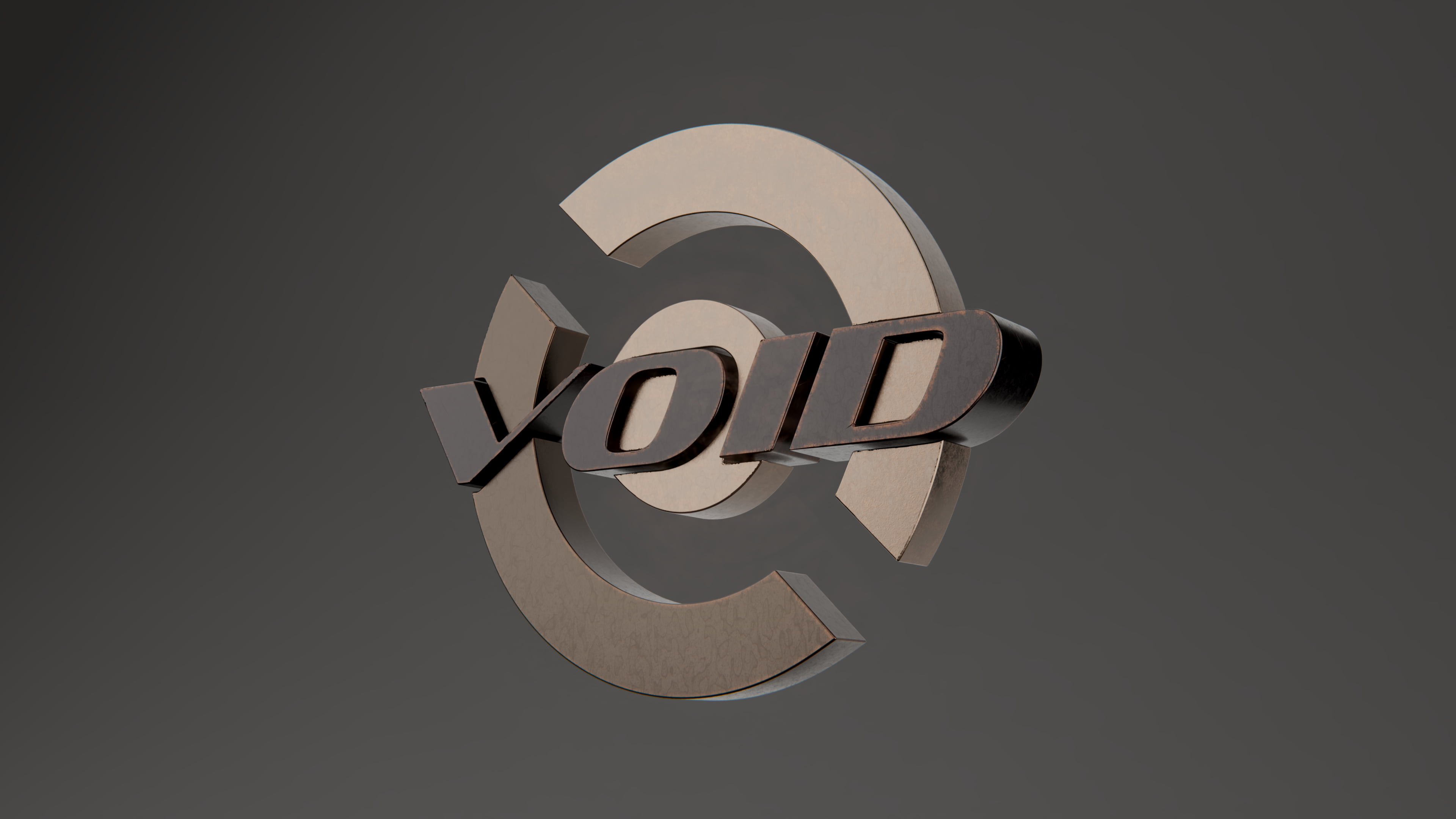 Void Linux, logo, CGI, centered
