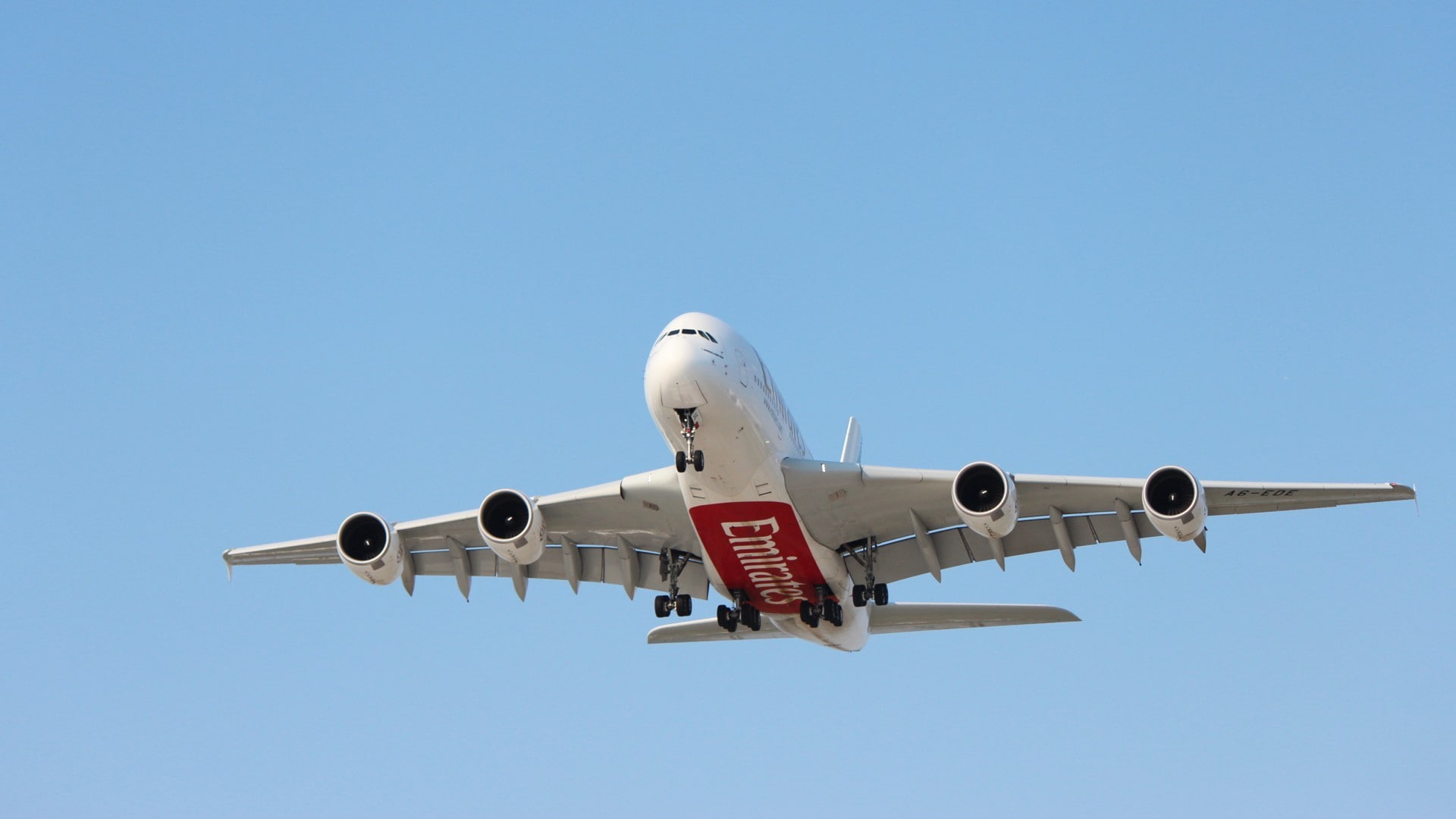 Free download | HD wallpaper: Passenger Aircraft, Airplane, A380, Blue