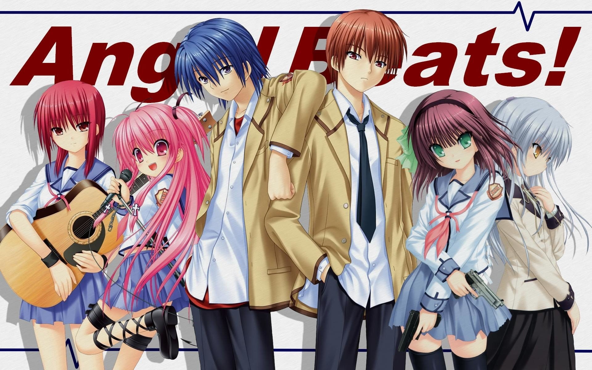 Anime, Angel Beats!, Hinata Hideki, Kanade Tachibana, Masami Iwasawa